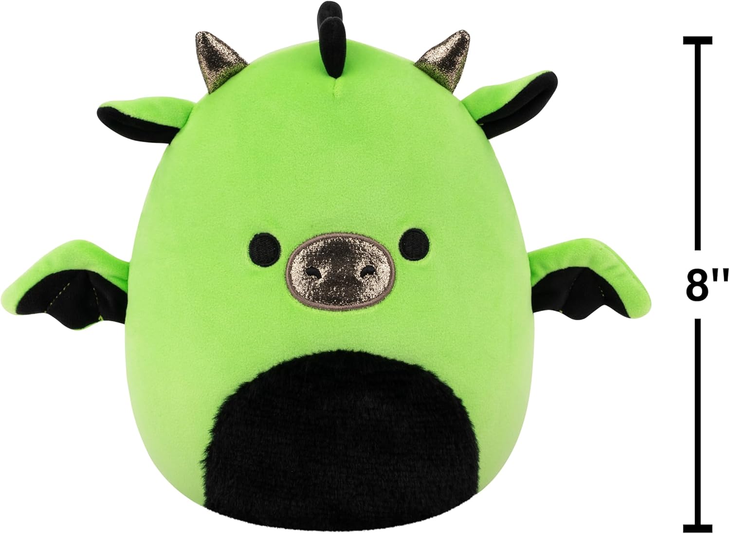 Squishmallows Original 8in Excalibur the Neon Green Dragon – Official Jazwares Halloween Plush (Little) - Image 4