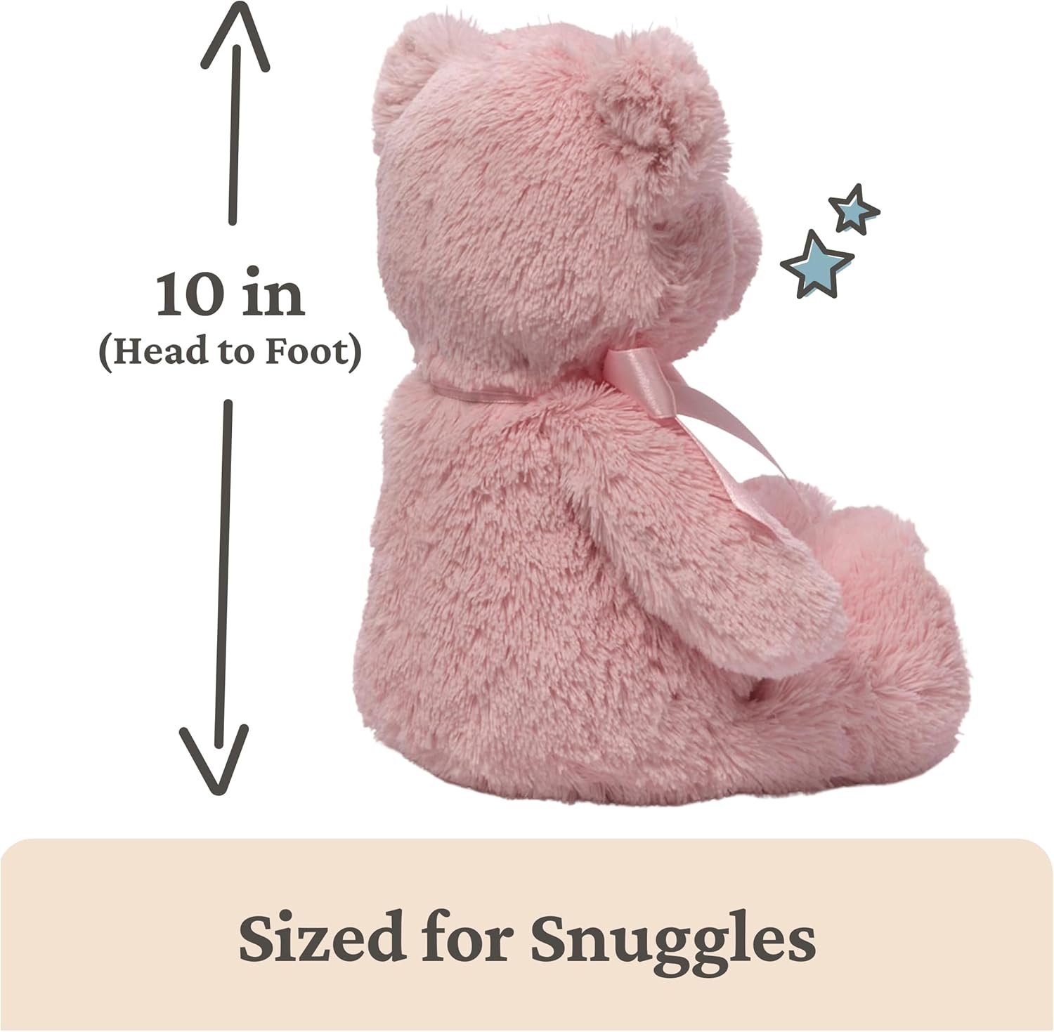 Baby GUND My First Teddy Bear, Ultra Soft Animal Plush Toy for Babies and Newborns, Pink, 10” - Image 2