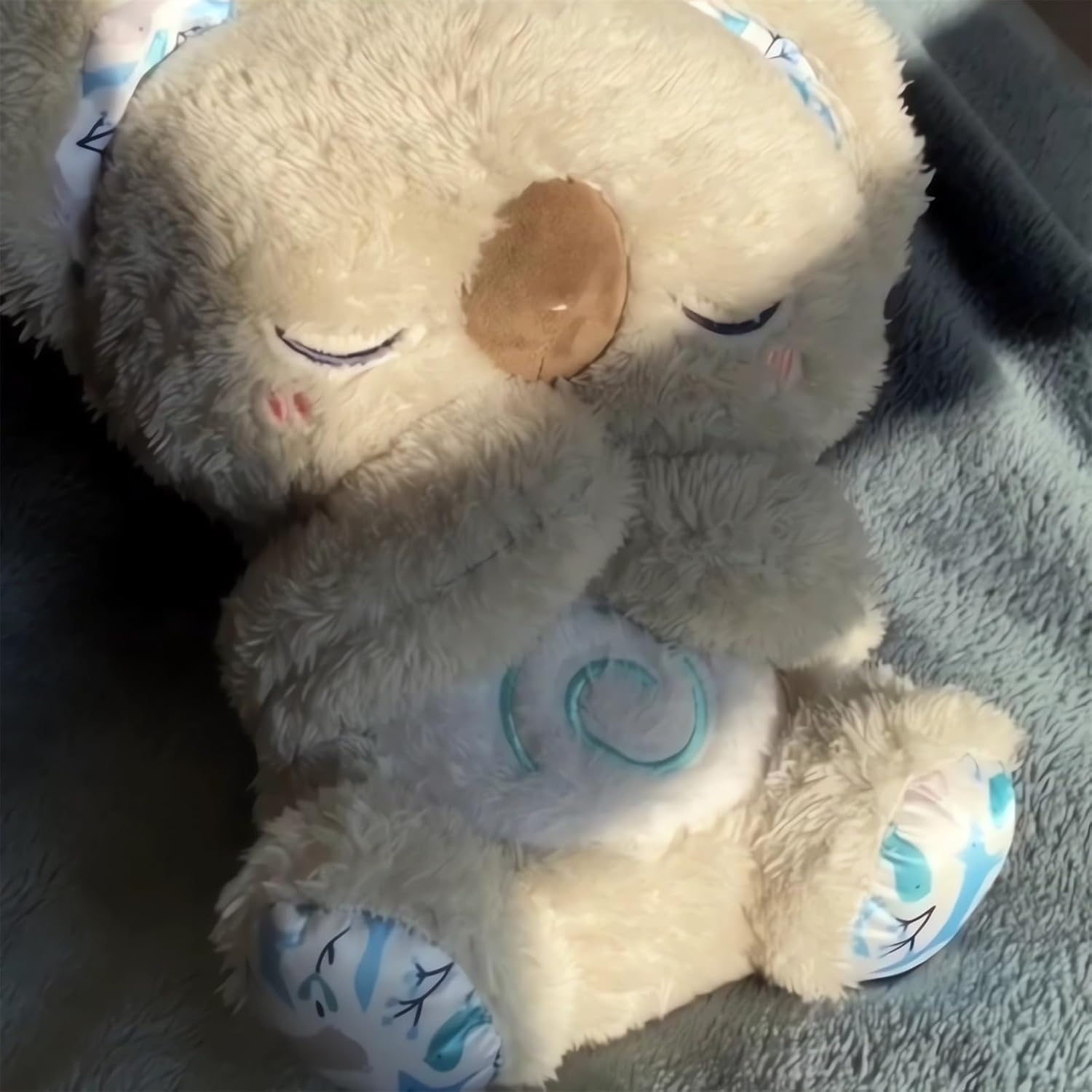 The Relief Koala Sleeping Plush Breathing, Koala Breathing Stuffed Animal Evoraco Soothing Evora Anxiety Relief Koalas Calm Sleeping Buddy Mush Plush with Heartbeat (1PC) - Image 7