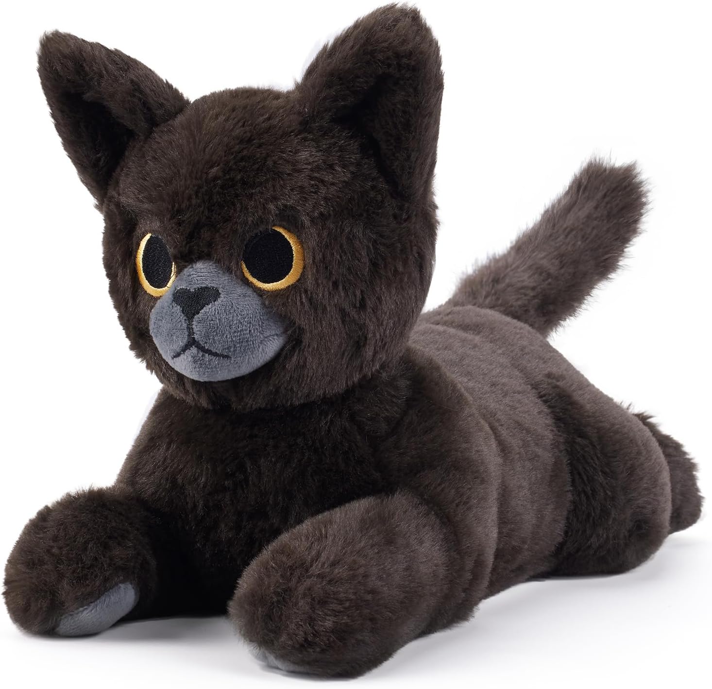 Black Cat Microwavable Weighted Stuffed Animals,Heating Pad Stuffed Animal for Period Cramps&Pain Relief&Warm,Lavender Scented Heat&Cold Cat Plushies Toy for Kids, Cozy Gifts for Girls Boys