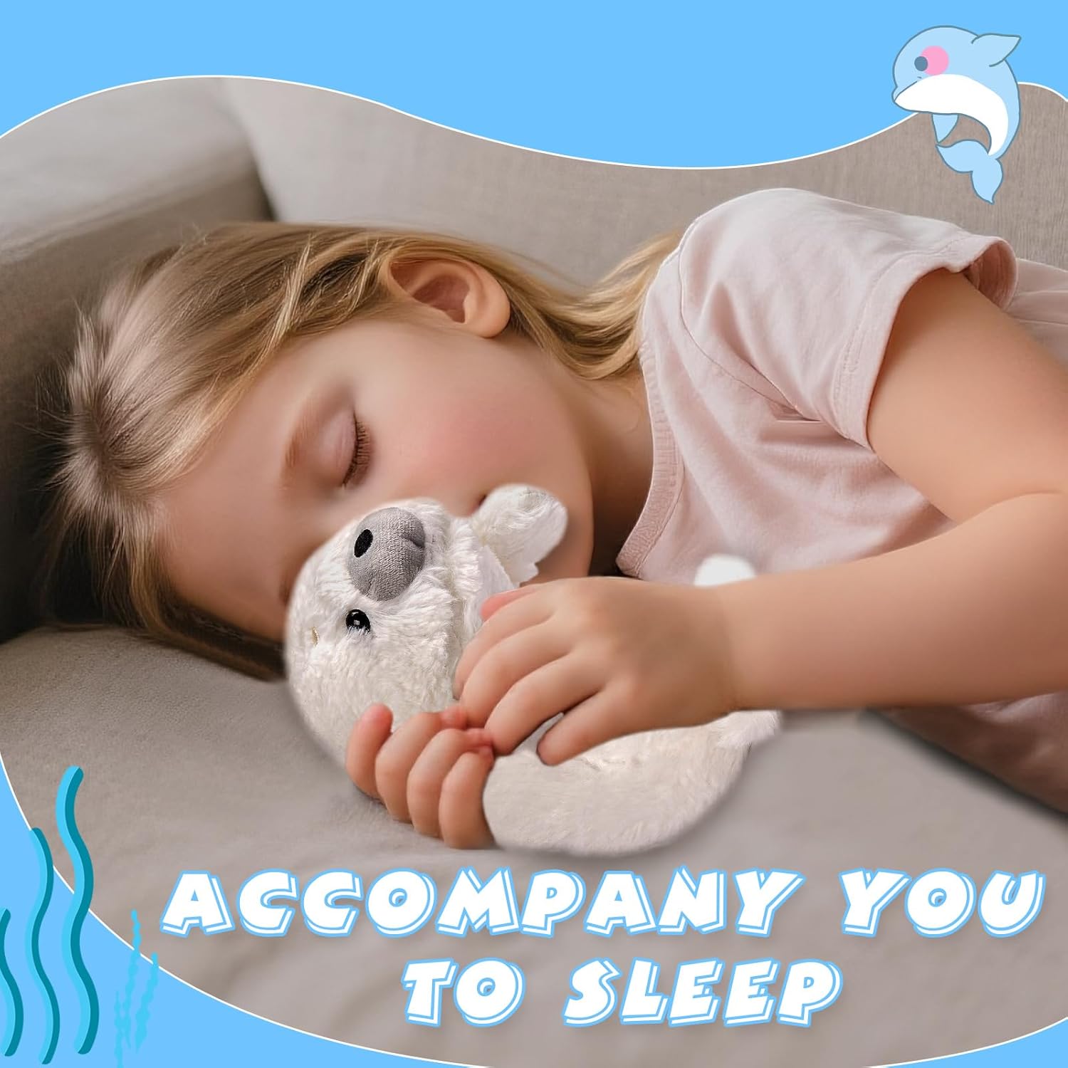 7.8" White Seal Plush – Posture Improvement Desk Buddy – Soft & Supportive Sitting Companion – Cute Stuffed Animal for Office, Study, and Gift - Image 5