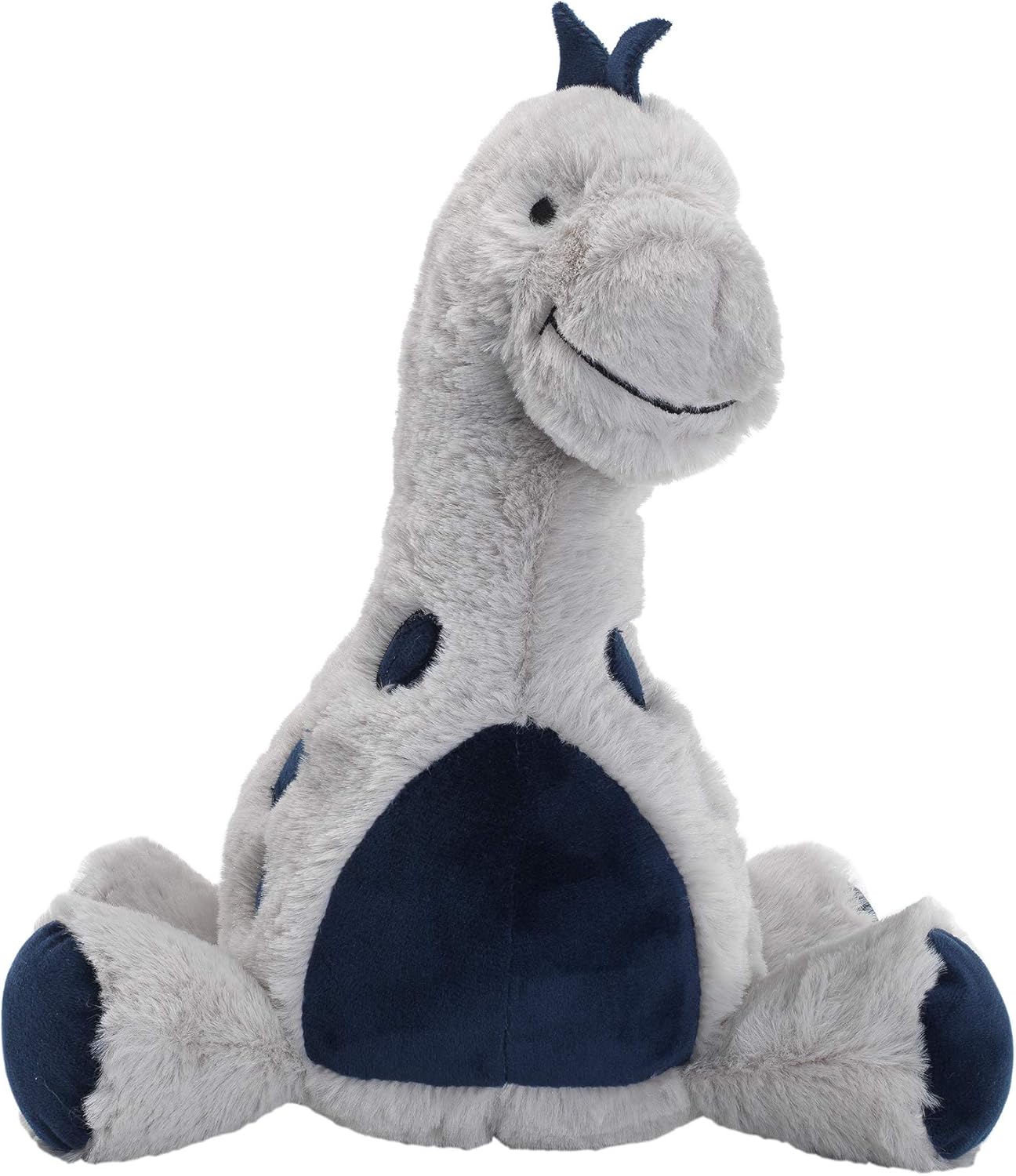 Lambs & Ivy Baby Dino Blue/Gray Plush Dinosaur Stuffed Animal Toy Plushie- Spike - Image 2