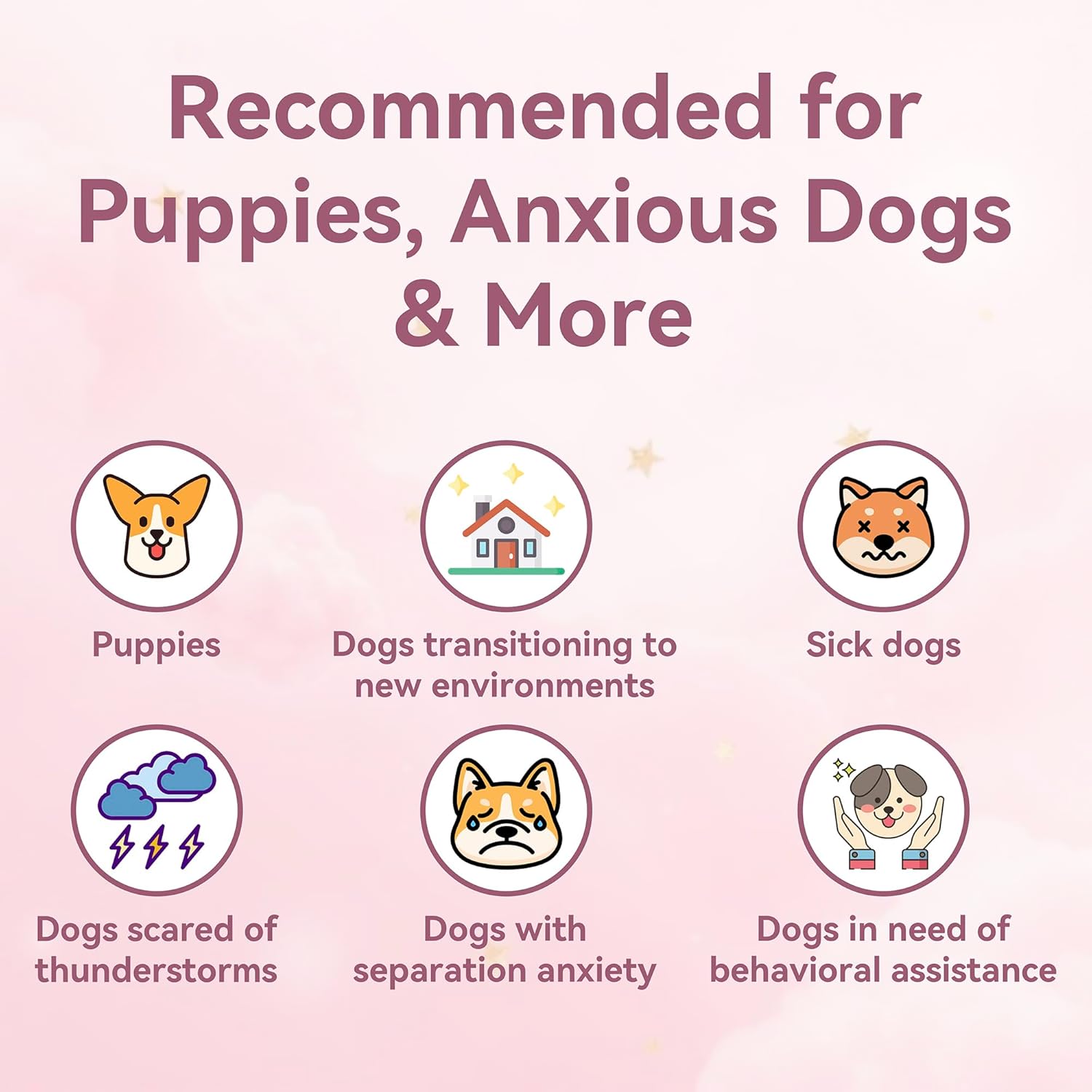 Moropaky Heartbeat Puppy Toy Dog Heartbeat Toy for Anxiety Relief and Calming Aid, Heartbeat Stuffed Animal for Comfort Sleep Aid Crate Training Cuddle, Pink - Image 3