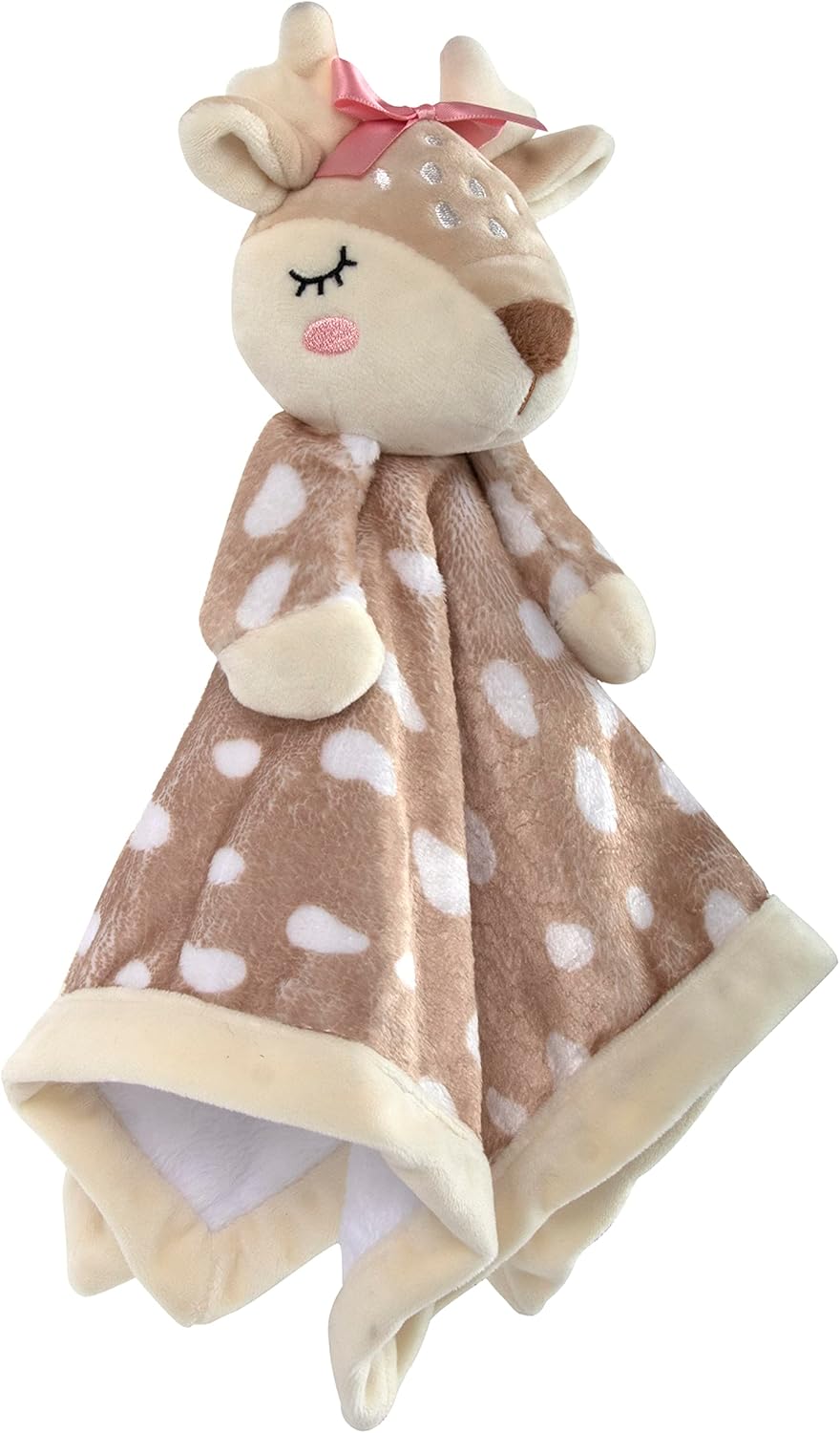 Baby Essentials Minky Animal Lovey Snuggler Blanket with Plush Deer – Soft Security Blanket for Babies, Toddlers, Boys & Girls, Gender Neutral (Freckled Fawn) - Image 2
