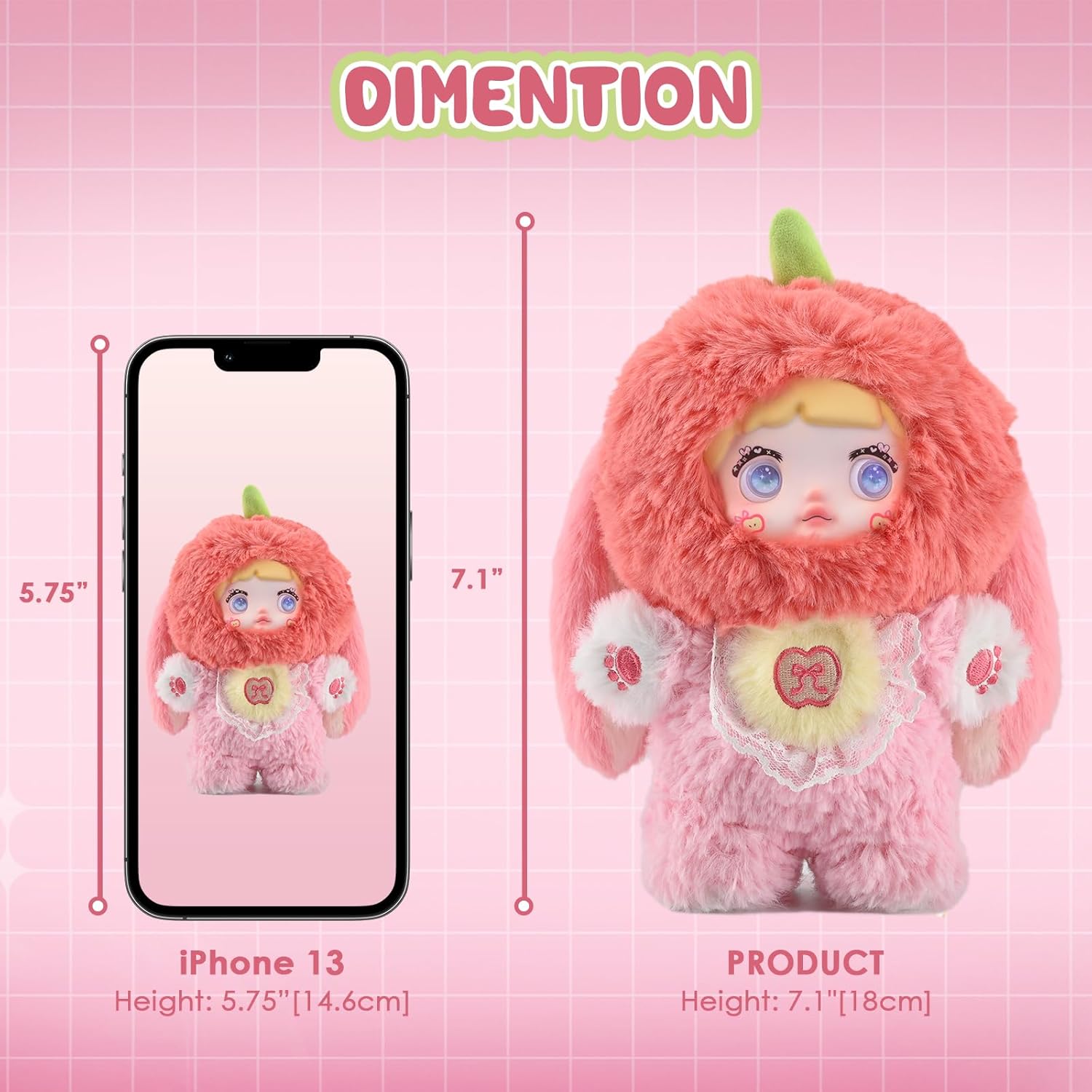 Blind Box Interesting Fruits Series Plush - 3 Expressions Adorable Mystery Plush Toys for Collectors - 7.1IN Random Surprise Doll with Unique Designs, 1PCS (Upgrade Packaging) - Image 7