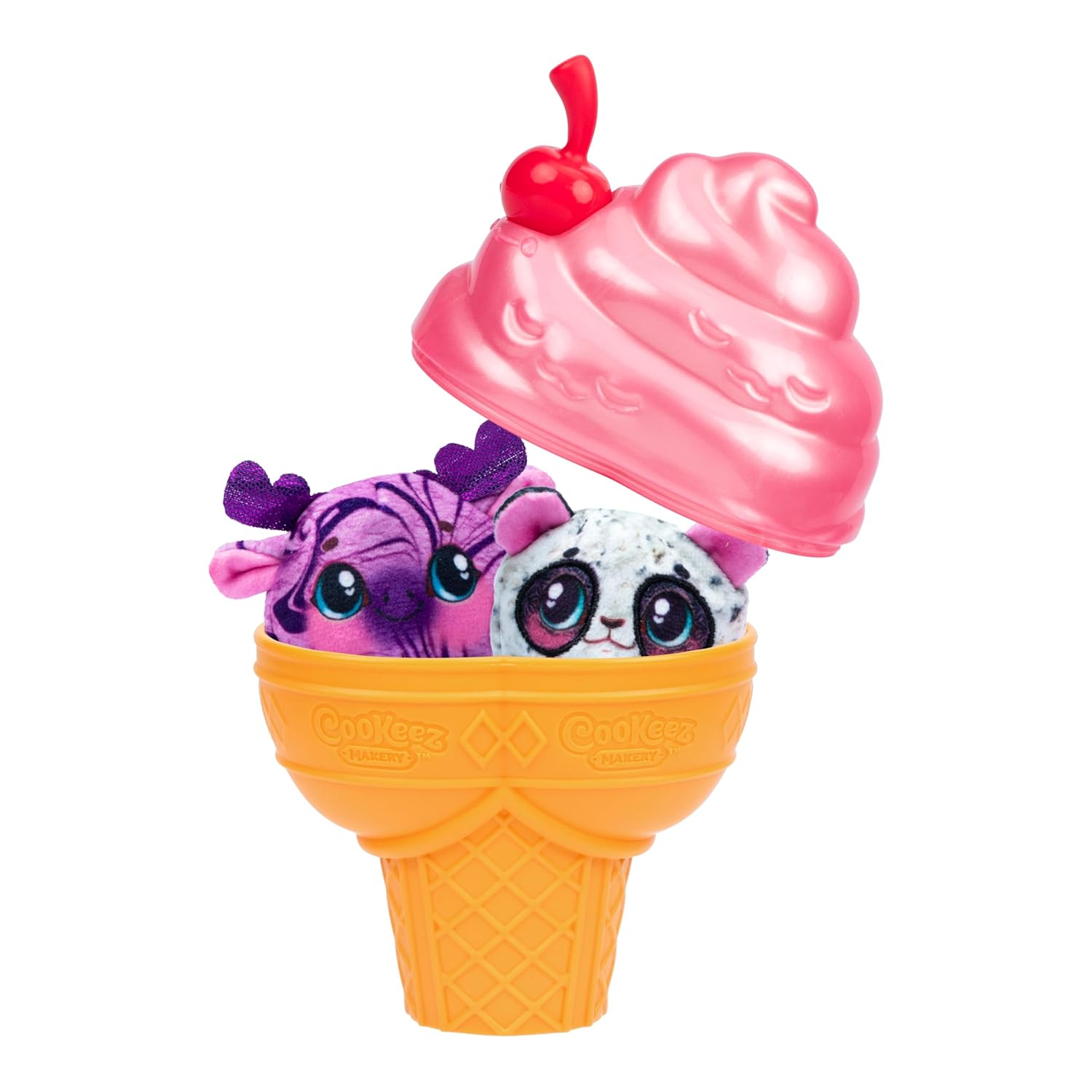 Cookeez Makery Yum Yumz Twin Pack, Full of Fun and Full of Yum! Add Ingredients & Discover 2 Super-Cute Scented Surprise Plush Pets Inside an Ice Cream Cone You Can Customize - Styles May Vary - Image 10