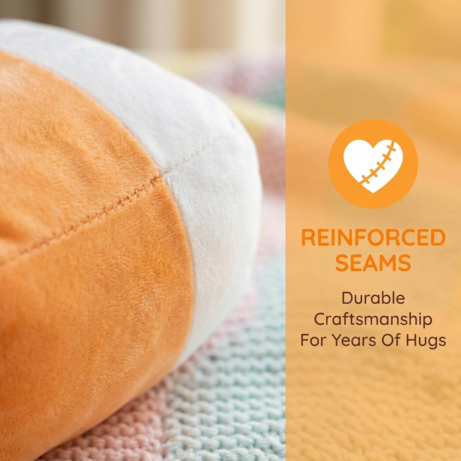 AIXINI Milk Bubble Tea Plush Toy - Hot Milk Cute Anime Style Soft Stuffed Animal, Warm Healing Gift for Girls (Orange) - Image 3