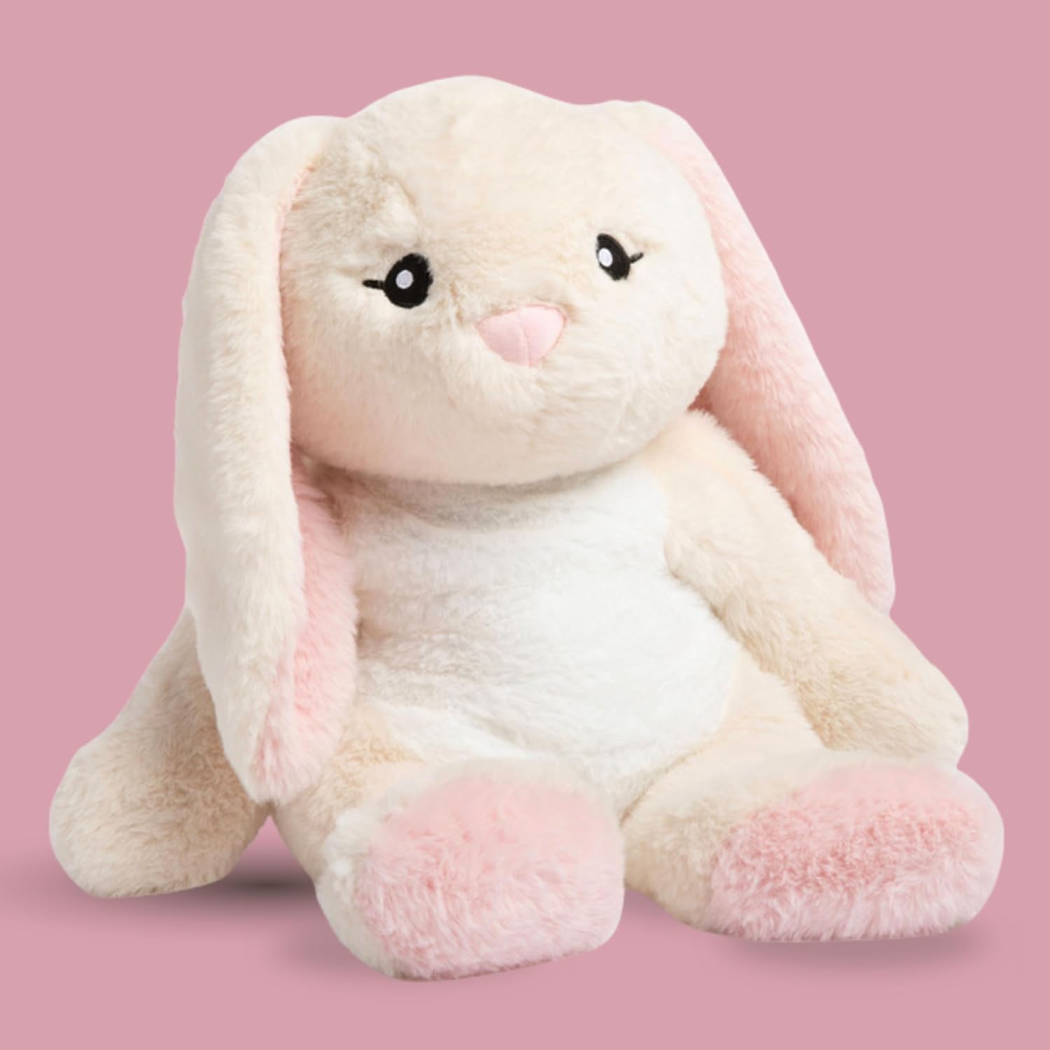 HUGIMALS Iggy the Bunny 20 Inch 4.5 lb Heavy Cute Sensory Weighted Comfort Plush | Large Unscented Washable Self Care Calming Stuffed Animal for Kids, Teens and Adults - Image 2