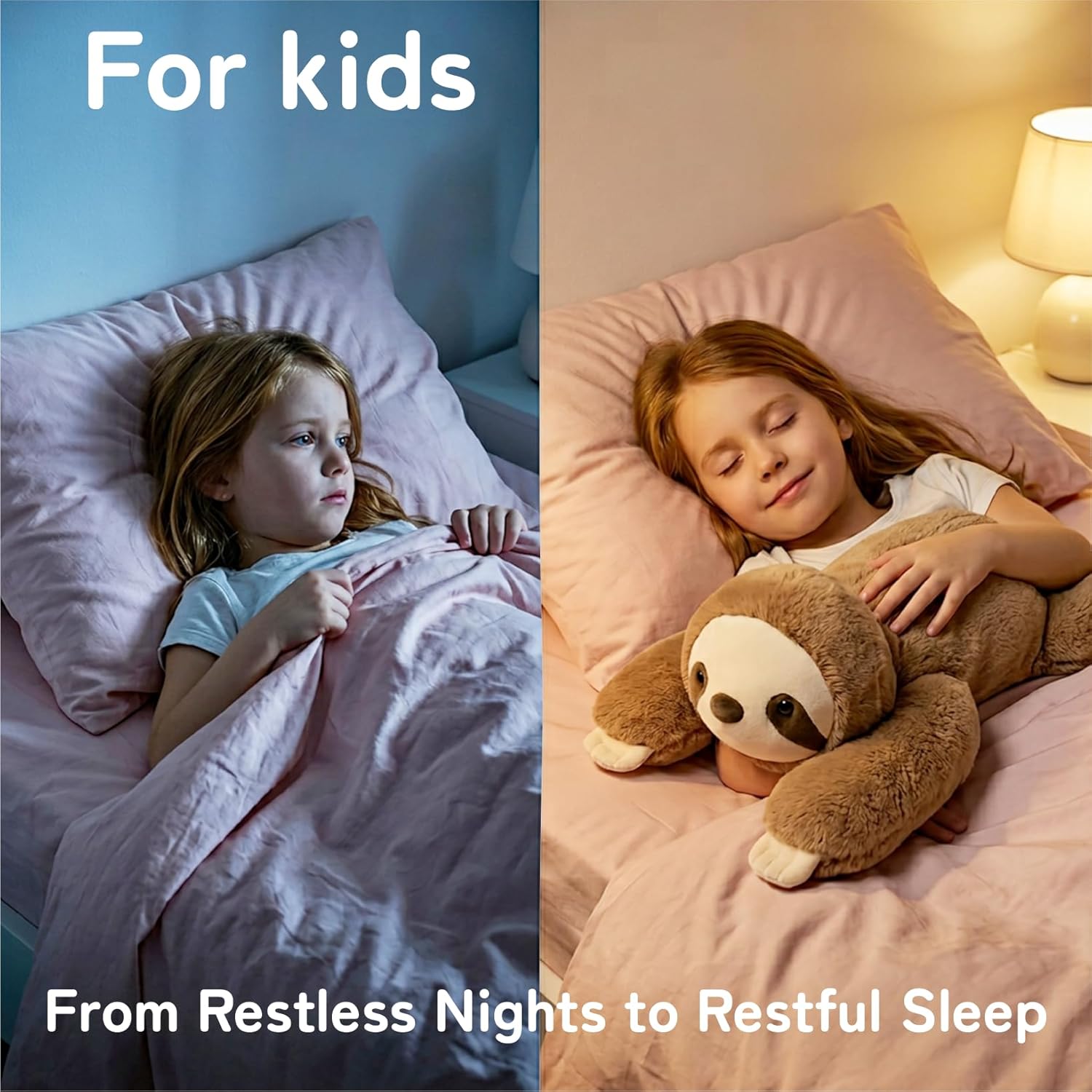 Niuniu Daddy 20" | 3.3 Pound Weighted Sloth Stuffed Animal Plushie for Adults & Kids, Large Weighted Lap Pillow for Comfort, Soft Sensory Stuffy Toy as Gift for Holidays - Image 3