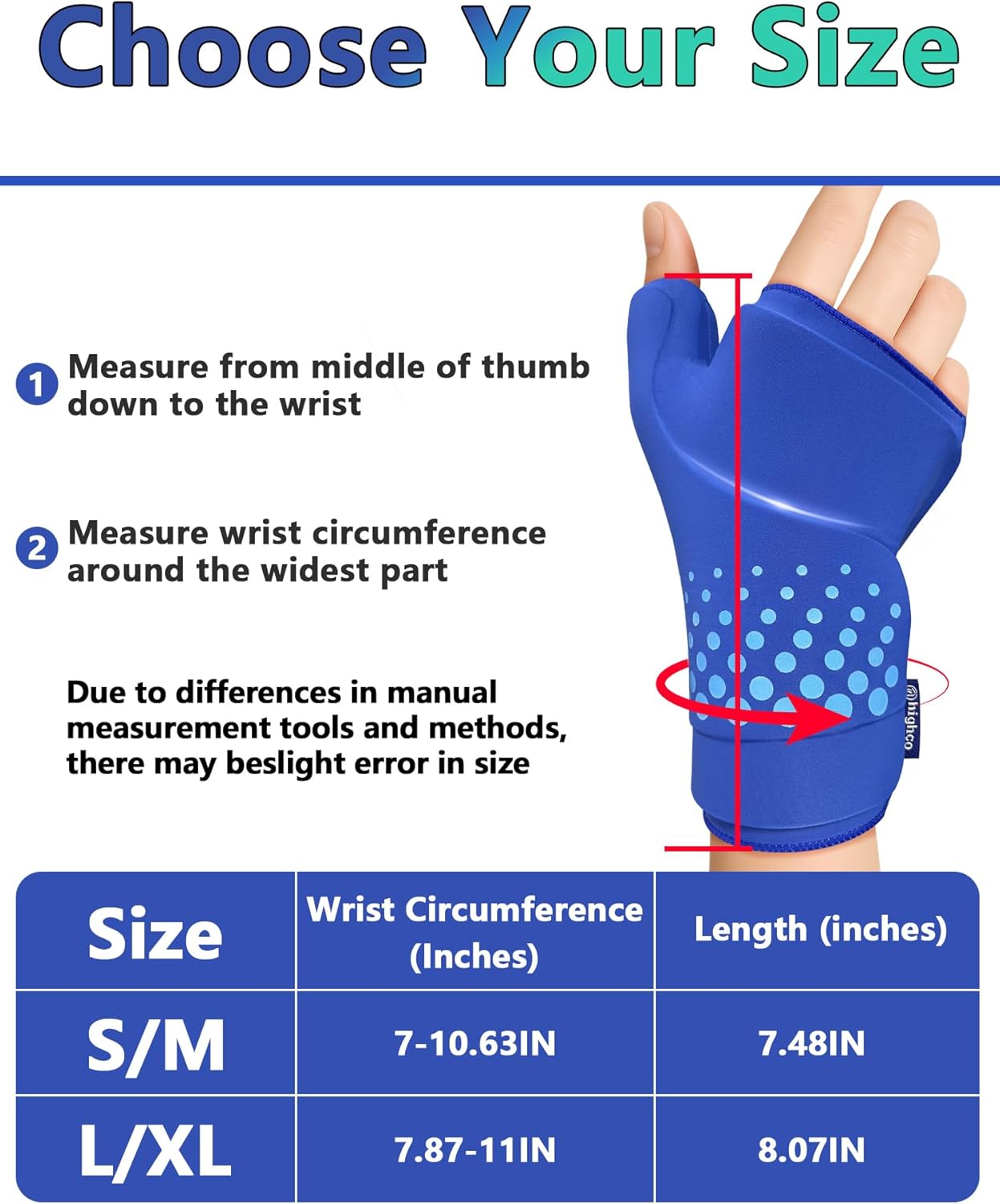 Wrist & Thumb Ice Pack Wrap -Cold & Hot Therapy Thickened Ice Gel- Hand Ice Pack & Ice Glove for Arthritis,Carpal Tunnel Relief, Tendonitis,Injuries & Recovery-Fits Men and Women - Image 7