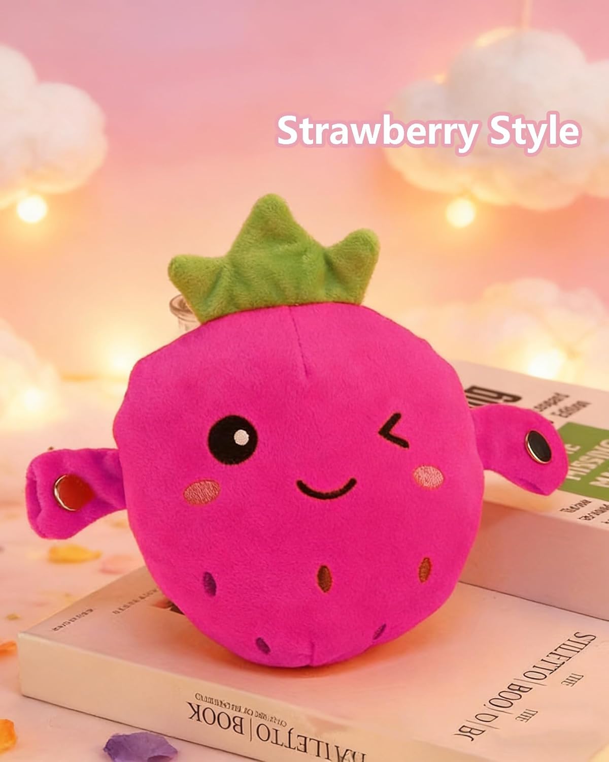Baby Musical Sensory Toy,nteractive Musical Plush Toy with Sounds,Sensory Activity Learning Educational Kid Toy,Fun Christmas and Birthday Gifts Suitable for Multiplayer interaction (pink strawberry) - Image 2