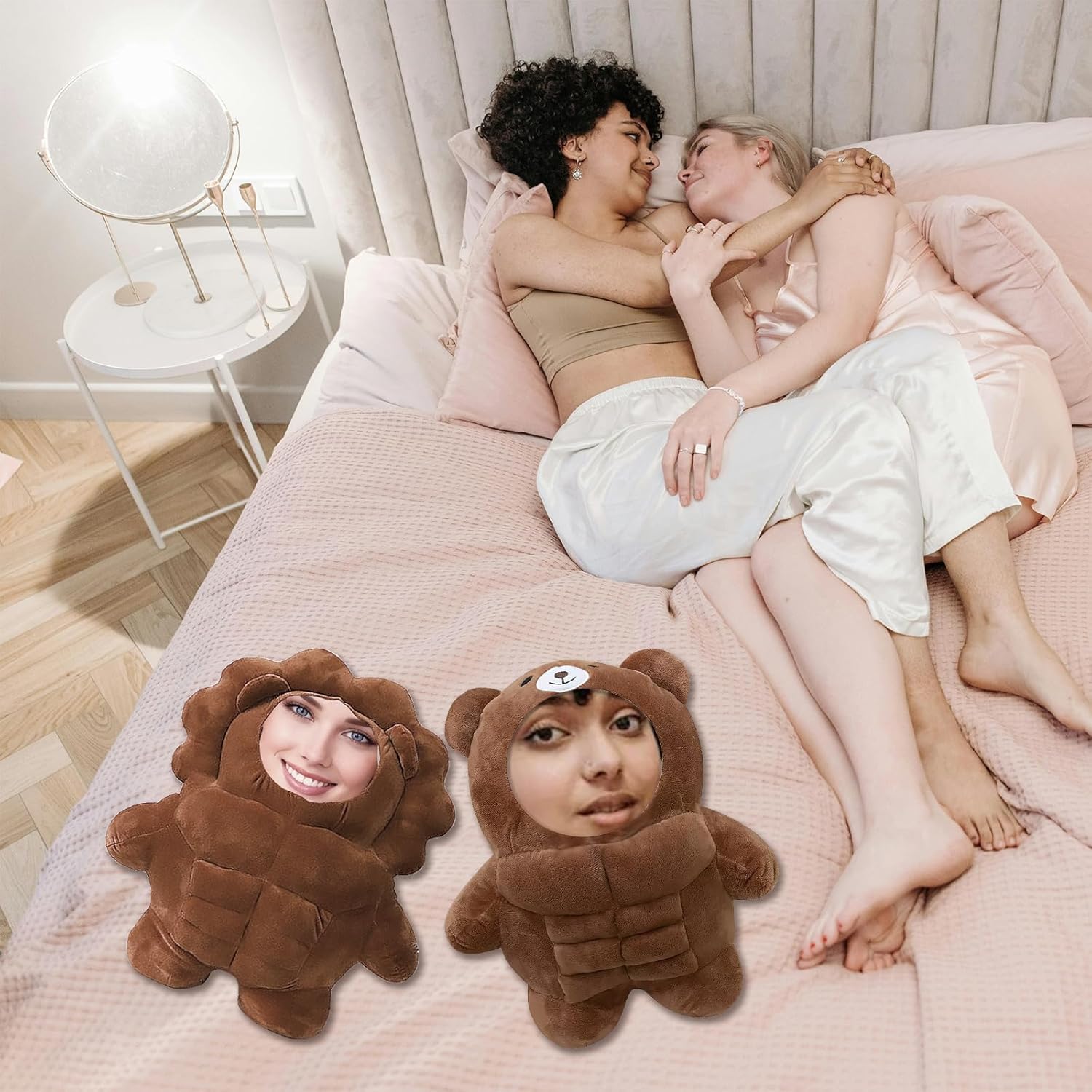 Personalized Muscle Bear Plush Toy, Customizable Your Face Photo Plush Toy - Fun Toy (11.8-19.6 inches) - Image 4