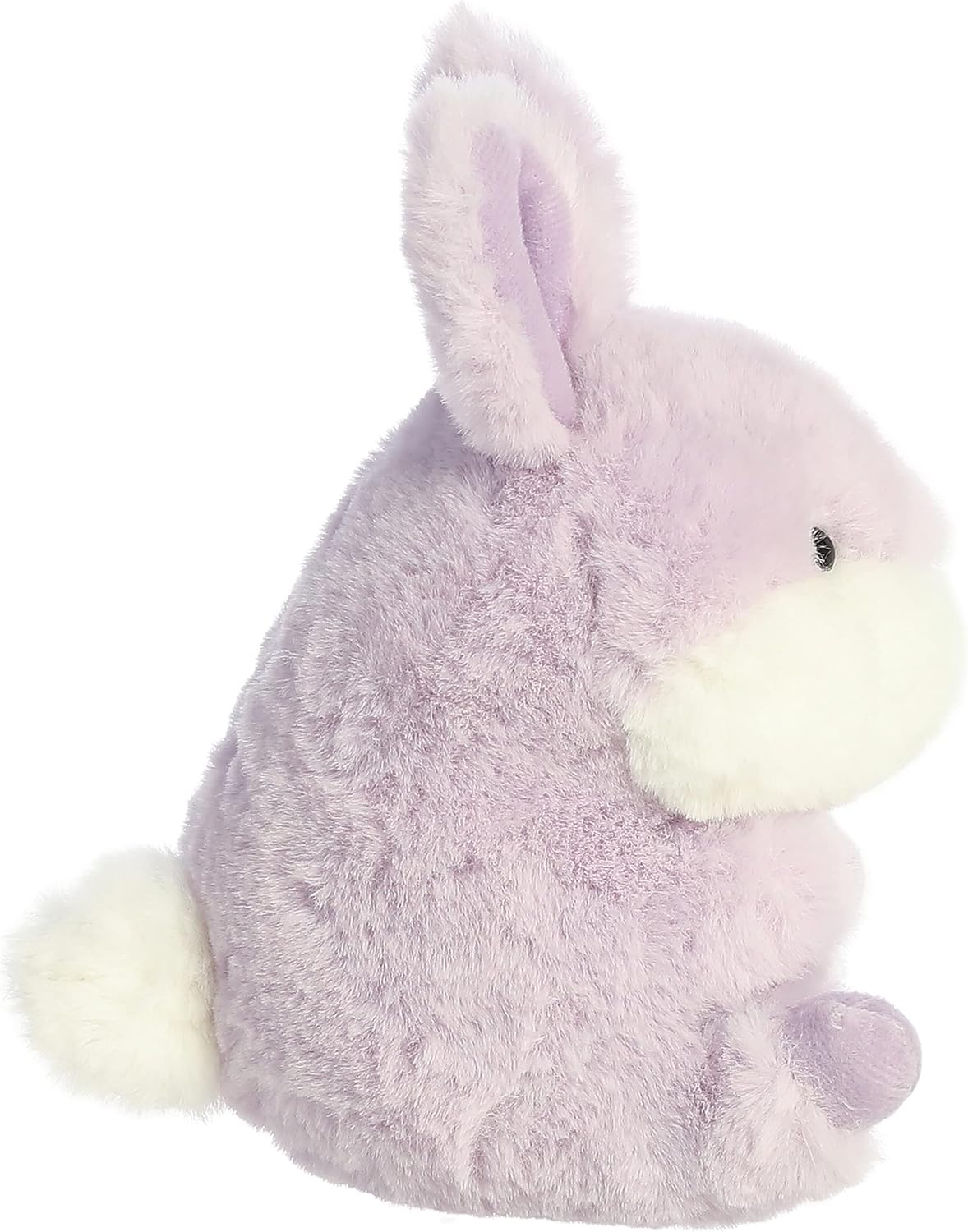 Aurora® Round Rolly Pet™ Bunny Lavender™ Stuffed Animal - Adorable Companions - On-The-Go Fun - Lavender 5 Inches - Image 3