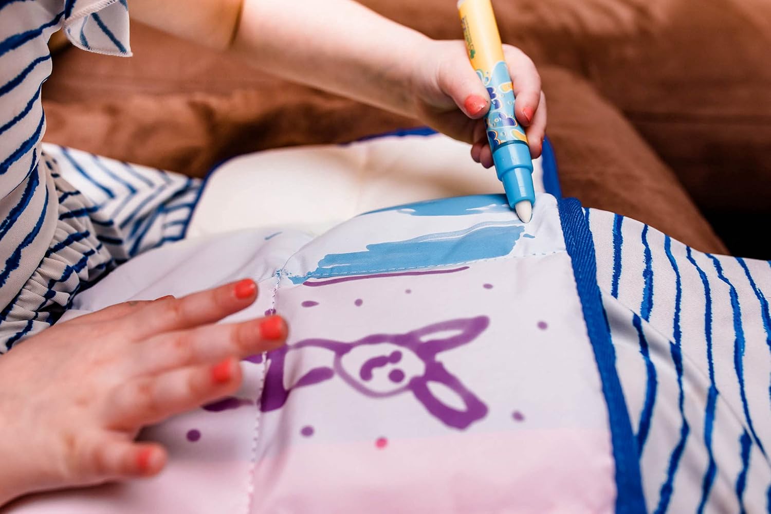 LakiKid Writable Weighted Lap Pad for Kids – 3lbs Writable Lap Heavy Blanket for Classroom, Travel, Calming & Relaxation, Sensory Blanket for Kids & Adults, Supports Focus & Sensory Learning - Image 7