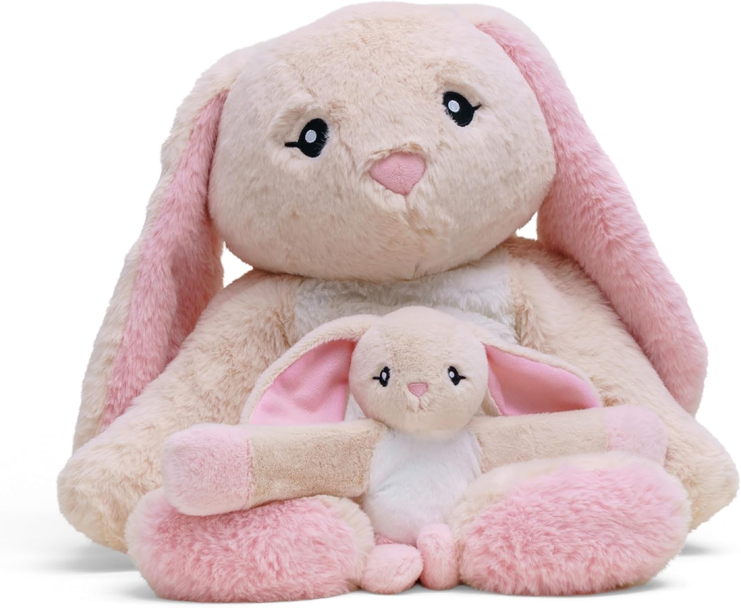 HUGIMALS Iggy the Bunny 20 Inch 4.5 lb Heavy Cute Sensory Weighted Comfort Plush | Large Unscented Washable Self Care Calming Stuffed Animal for Kids, Teens and Adults - Image 9