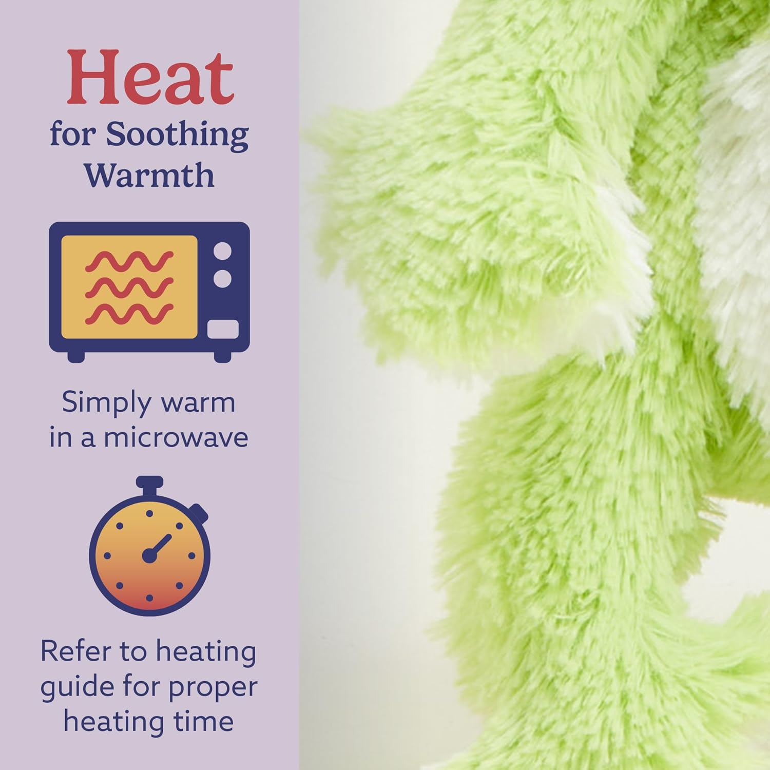 warmies Microwavable & Weighted Stuffed Animal, Frog - Heatable Stuffed Animals for Soothing Warmth - Gentle Lavender-Scented Plush Comfort - for Adults & Children (Boys, Girls, Babies & Toddlers) - Image 4