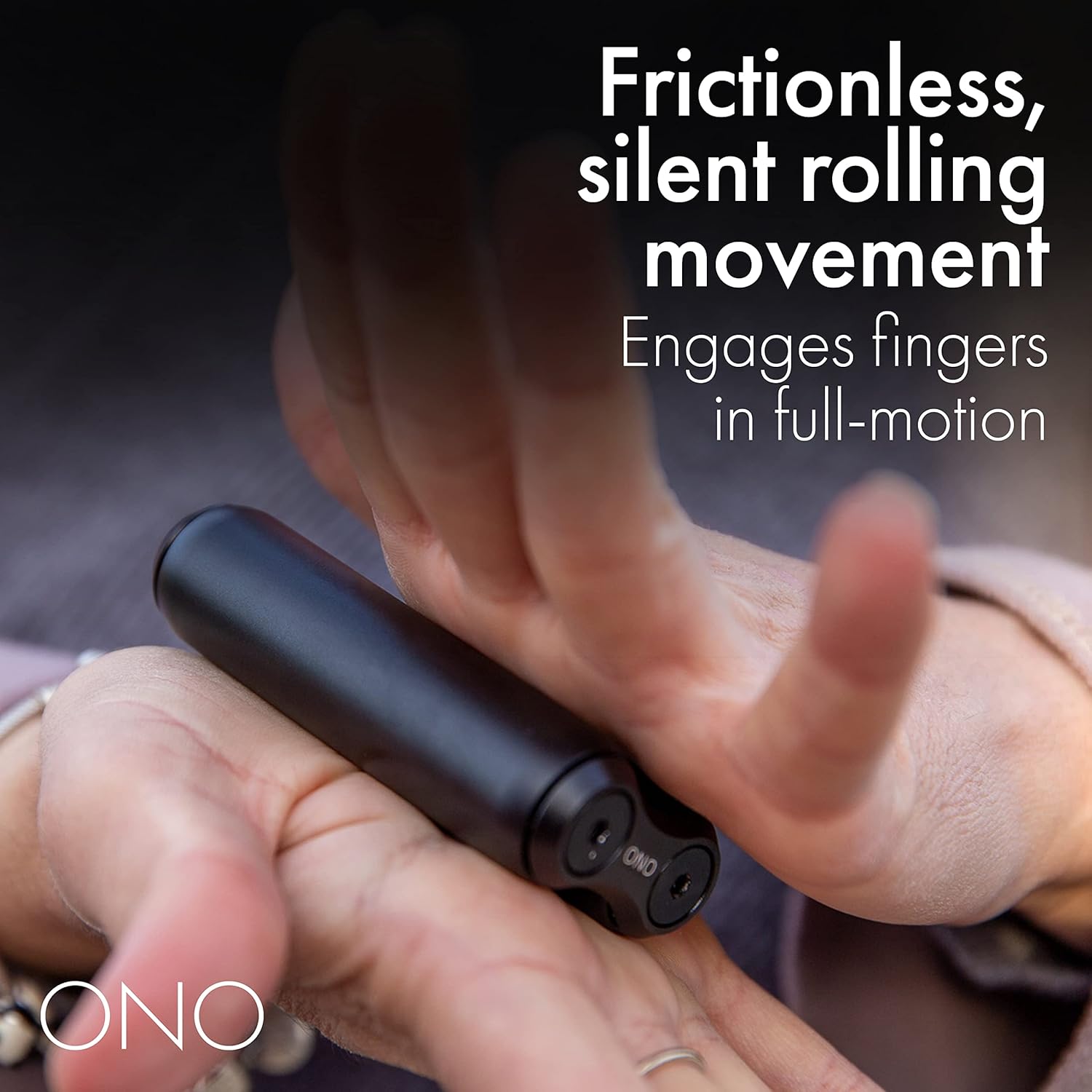 ONO Roller - Handheld Fidget Toy for Adults | Help Relieve Stress, Anxiety, Tension | Promotes Focus, Clarity | Compact, Portable Design (Black, Full Size - Aluminum) - Image 4