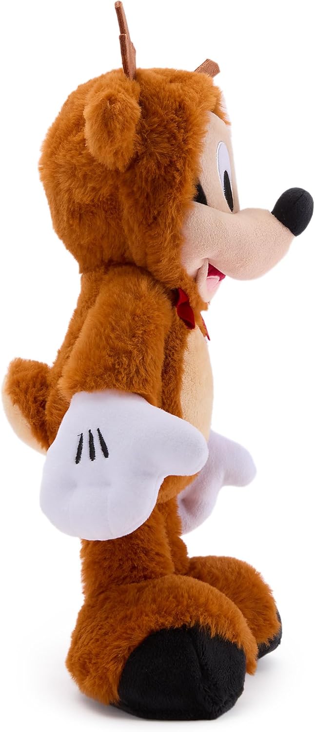 Disney Store Official Mickey Mouse Reindeer Holiday Plush - 15 Inch Christmas Plush Toy in Reindeer Suit with Sparkling Bow Tie - Disney Stuffed Animals for Boys and Girls - Image 5