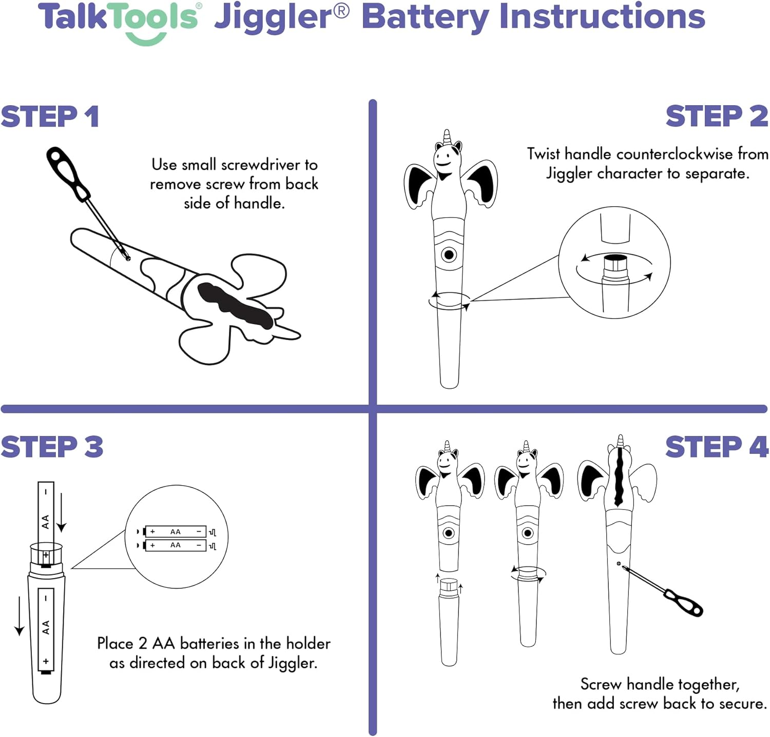 TalkTools Jiggler - Chewable Oral Facial Massager - Oral Sensory Massager - Calming Motor Therapy for Kids - Unicorn/Sloth - Set of 2 - Image 5