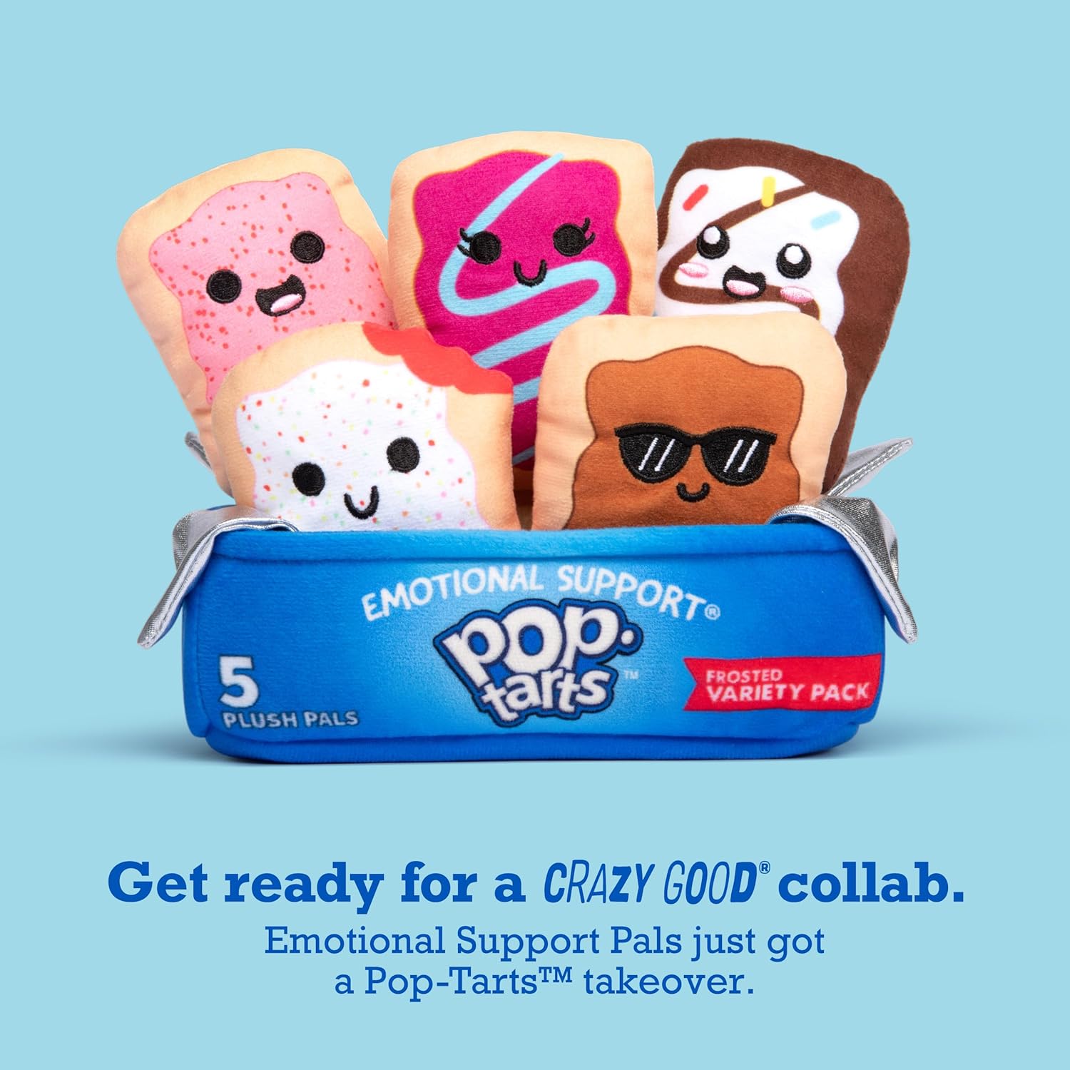 Pop-Tarts™ Emotional Support by Relatable, Snack-Inspired Pals, Full of Bite-Sized Plushies and Cute Stuff, Unexpected Funny Gifts for Loved Ones, Includes 5 Plush Pals with Plush Box - Image 2