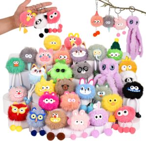 LiYiQ 30 Pcs Cute Plush Keychains K...