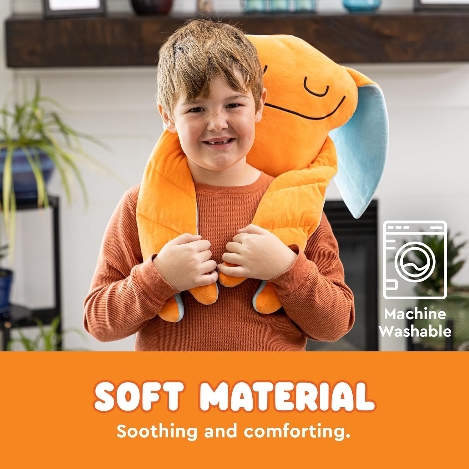 Bumpas Weighted Plush Toy - Calming Stuffed Animal, Realistic Hug, Machine Washable - Ages 3+ - Image 5