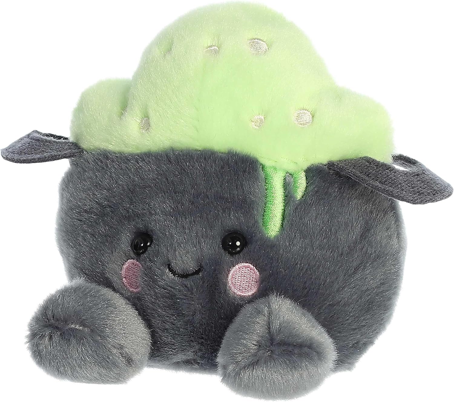 Aurora® Spooky Palm Pals™ Bubbly Cauldron™ Stuffed Animal - Fun Collectible Plush for Kids and Adult Collectors - Perfect for Decorating Rooms and Birthday Gifts - Gray 6 Inches - Image 6