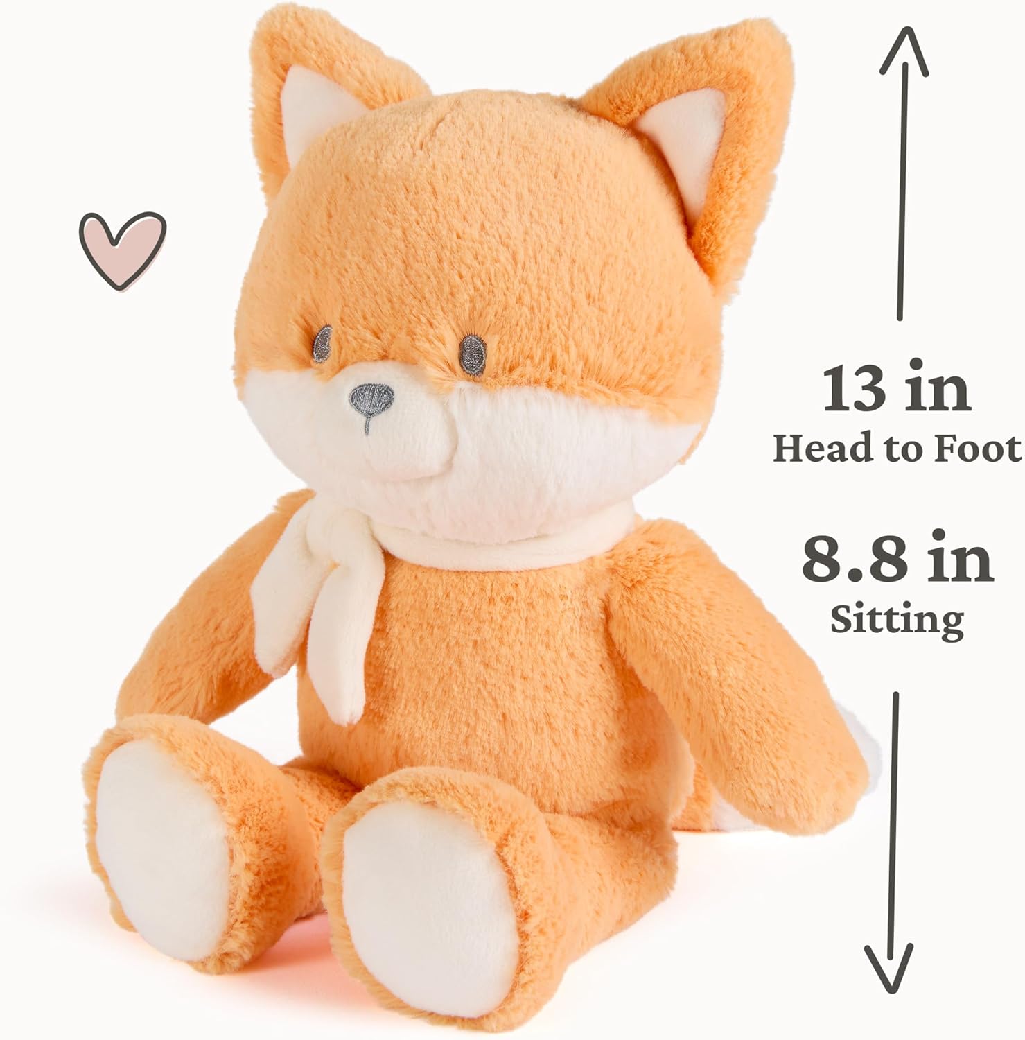 GUND Baby Sustainable Fox Plush, Stuffed Animal Made from 100% Recycled Materials, Spring Decor for Babies and Newborns, Orange/Cream, 13” - Image 2