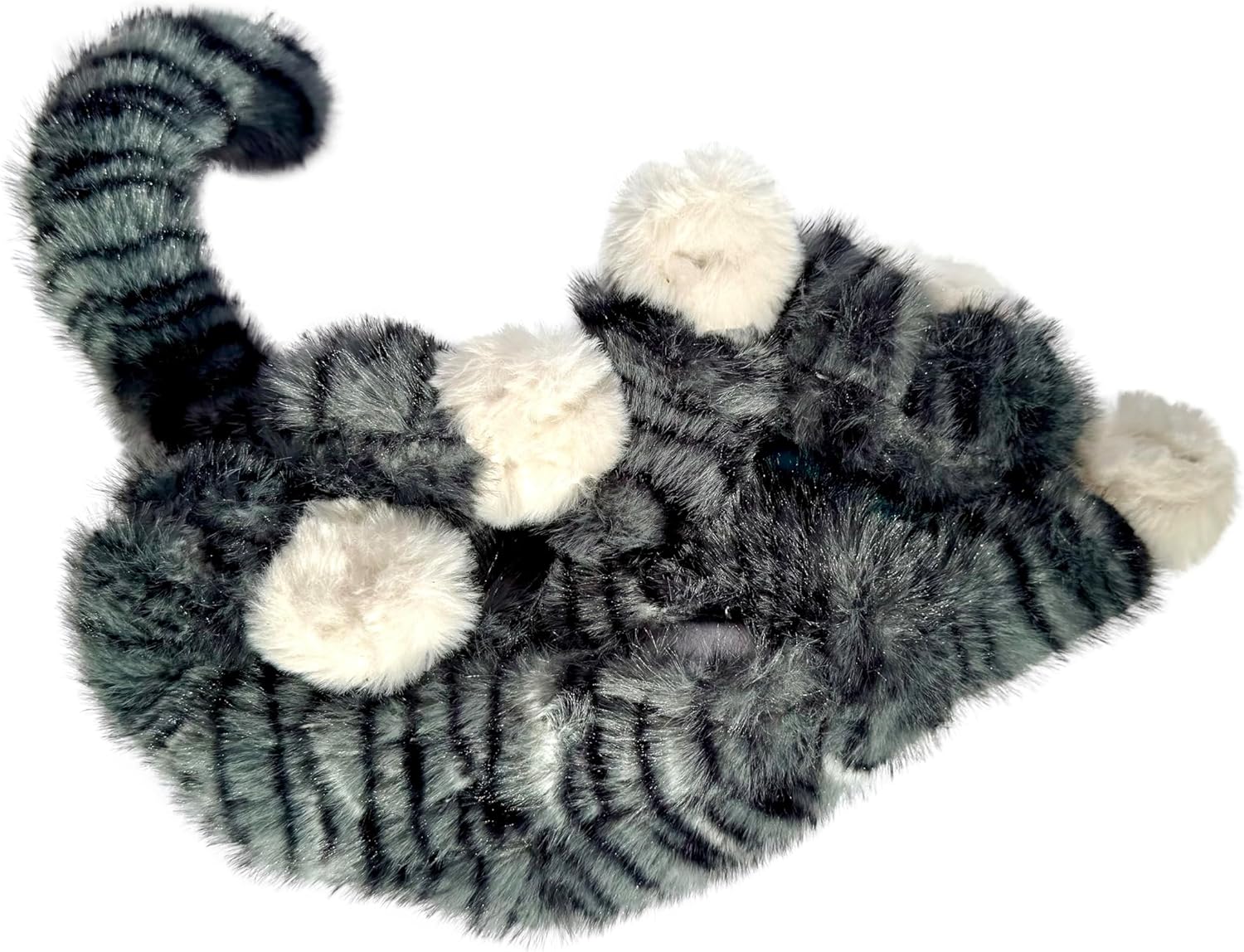 Plush Heartbeat Toy - Calming Anxiety Relief Toys for Puppies and Kittens - Heartbeat in a Soft Comforting Pet Plush for Dogs and Cats (Grey Stripe) - Image 3