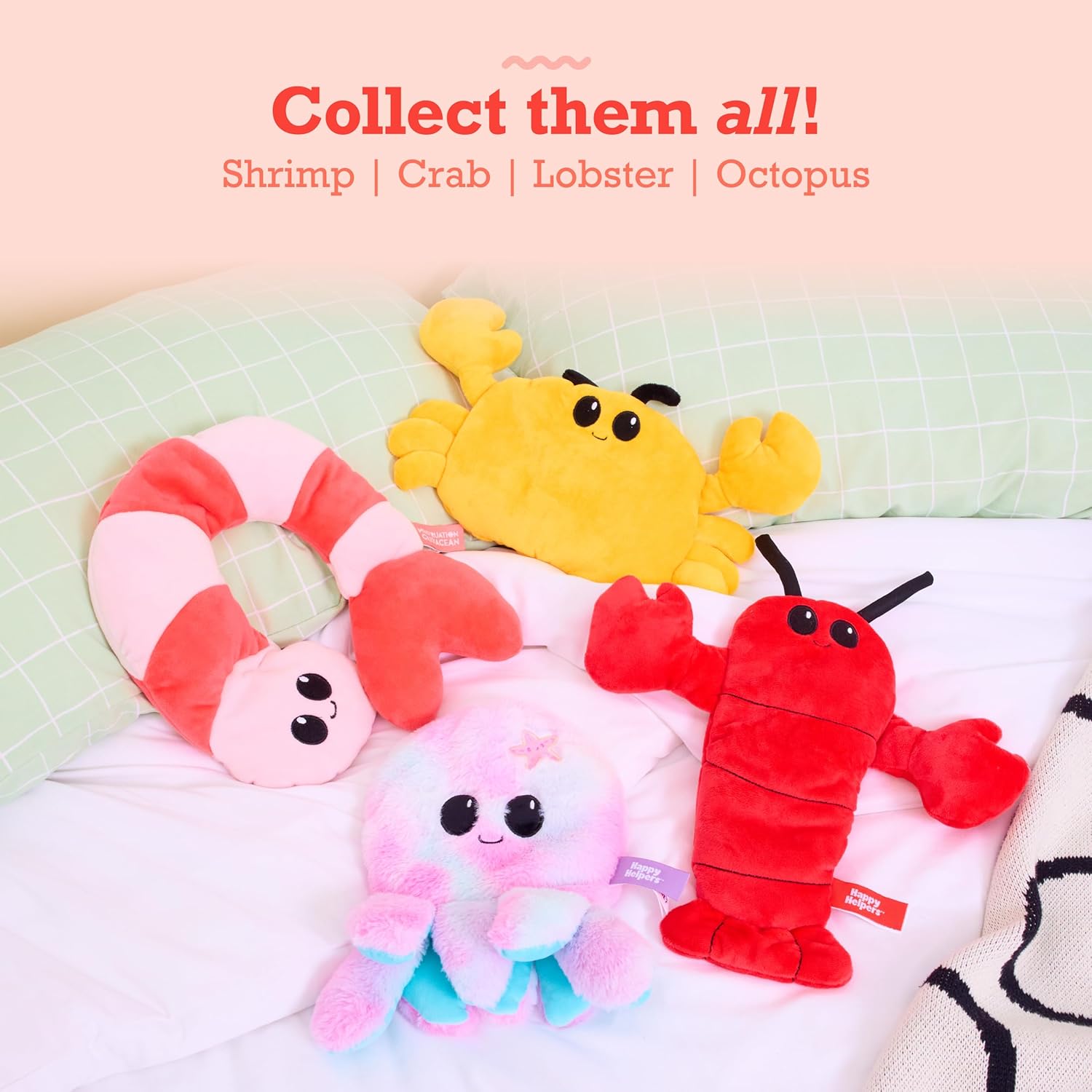 Menstruation Crustacean Lobster by Relatable, Microwavable Heating Pad for Period Cramps, Graduation Gifts, Cuddly Plushies and Lavender Scented Comfort Plush, Includes 1 Lobster Plushy - Image 7