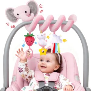 Spiral Car Seat Toys for Baby Girls...