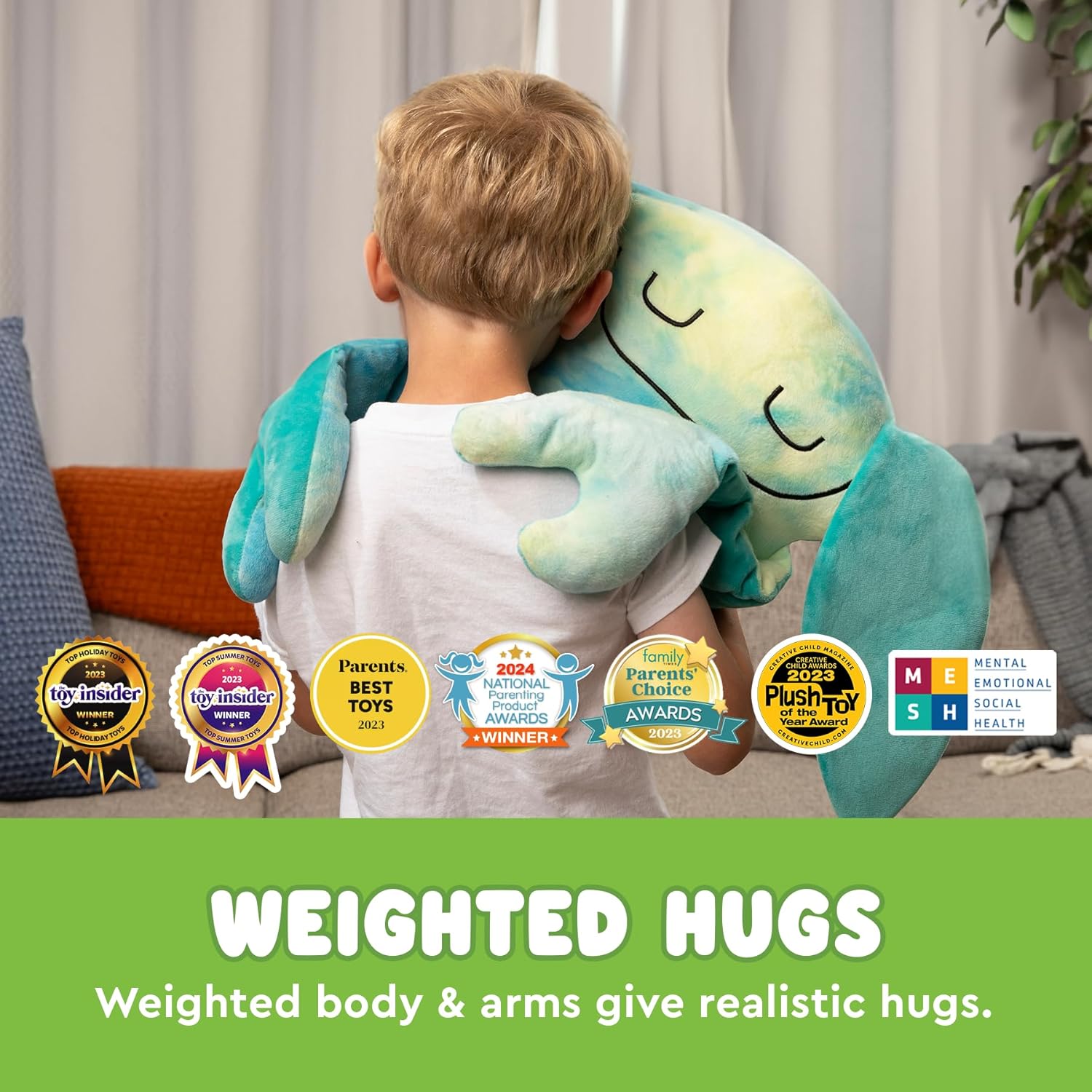 Bumpas Weighted Plush Toy - Calming Stuffed Animal, Realistic Hug, Machine Washable - Ages 3+ - Image 6