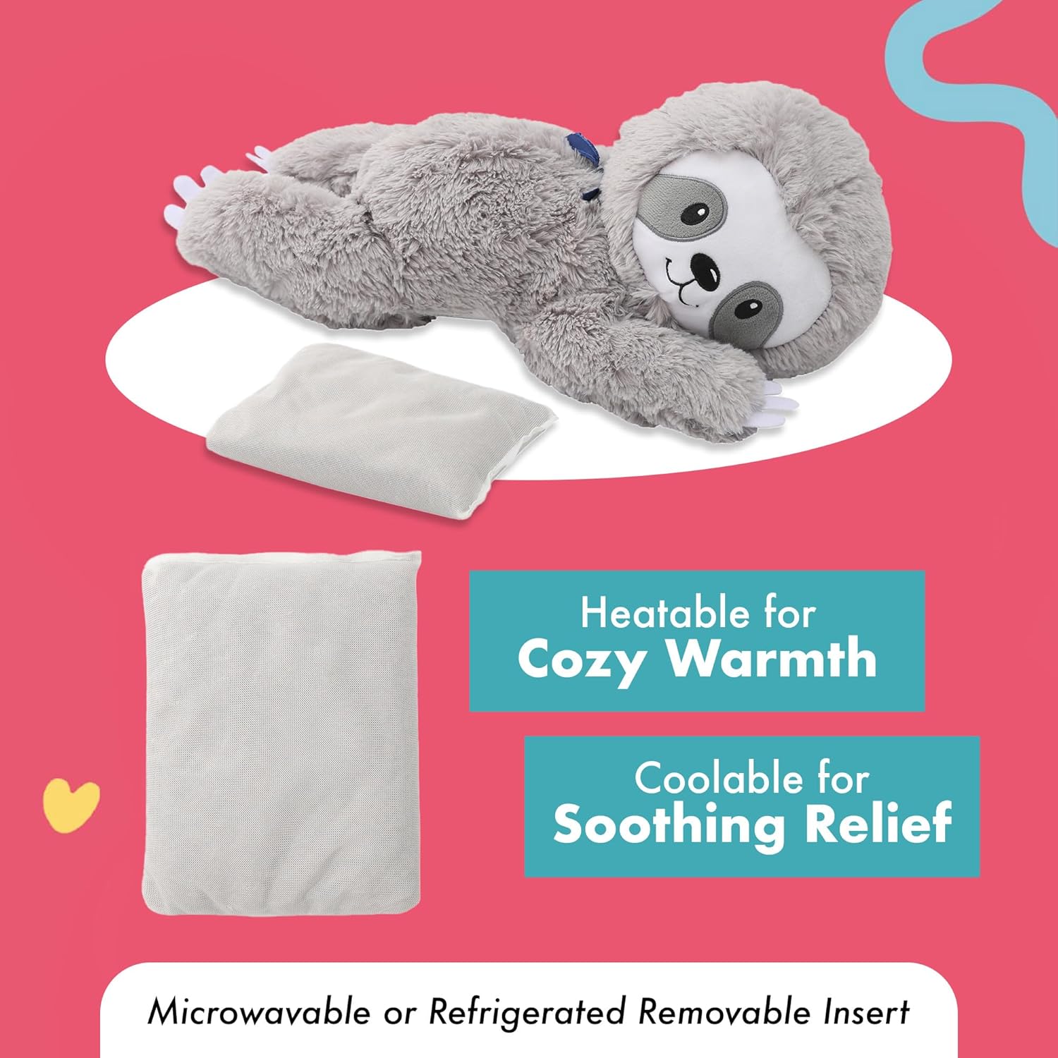 Lilly's Love Heatable & Coolable Lavender Scented Weighted Stuffed Animal - Microwavable Heatable Pad for Kids & Adults - Machine Washable Plushie - Calming Stuffed Animal for Anxiety - Image 3