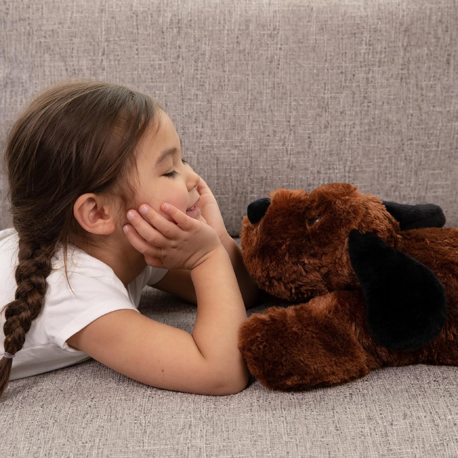 Cuddle Buds 3lbs Weighted Dog Stuffed Animal for Sensory Needs, 20'' Plush Dog, Weighted Stuffed Animals for Adults, Soft Plushie Toy - Image 8