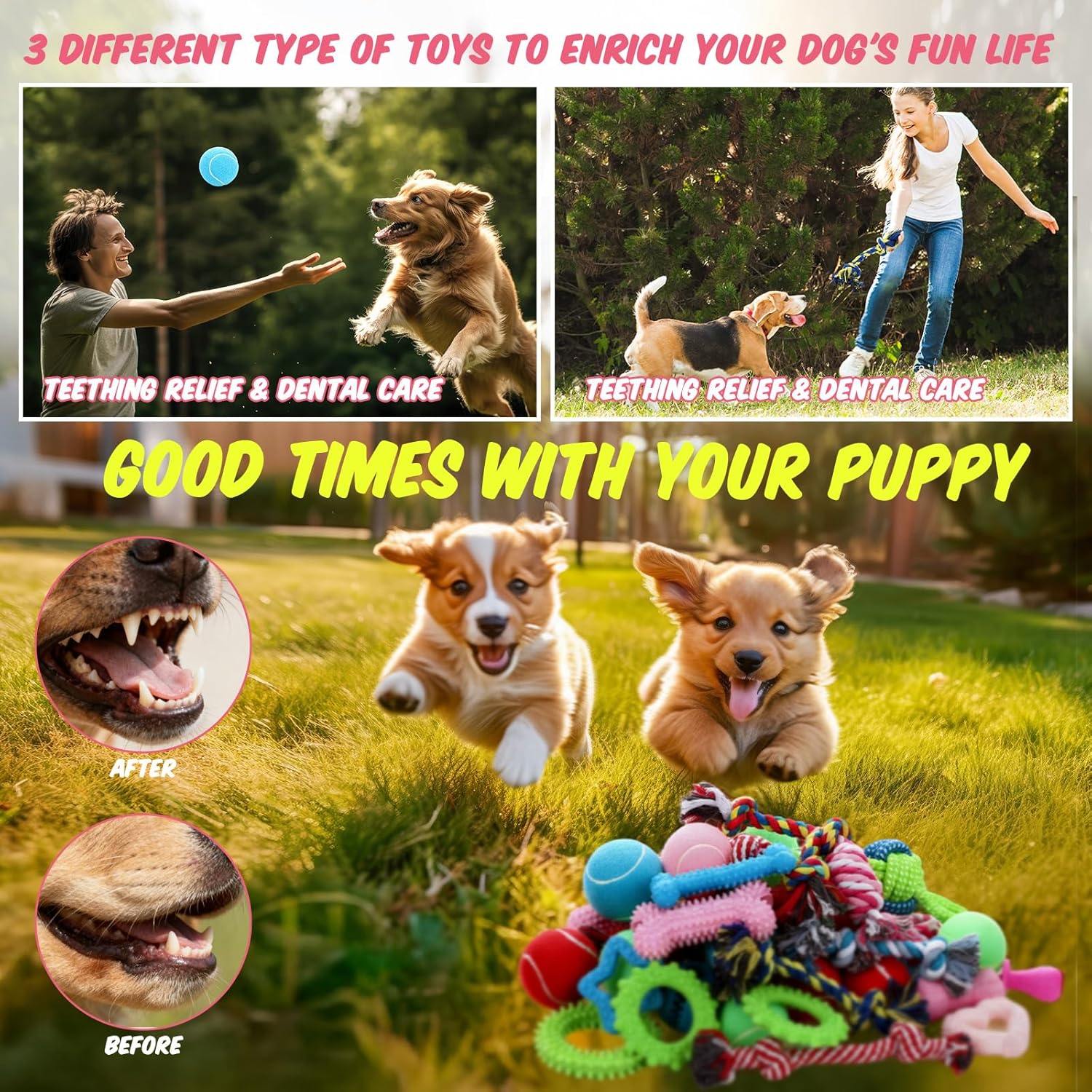 Zopeal 24 Pcs Luxury Dog Gift Set Thickened Plush Dog Bed and Sweater Dogs Squeaky Toys Breed Chewer Cute Duck Stuffed and Soft Squeaker Balls for Winter Puppy Pet Teething Chewing - Image 6