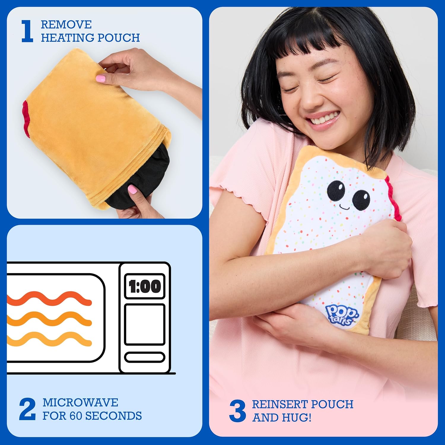 Pop-Tarts™ Happy Helpers By Relatable, The Cozy Comfort That's Anything But Boring, Get Relief with Cozy Heated Plushies and Other Dorm Essentials, Includes 1 Microwavable Pop-Tarts™ Heating Pad - Image 5