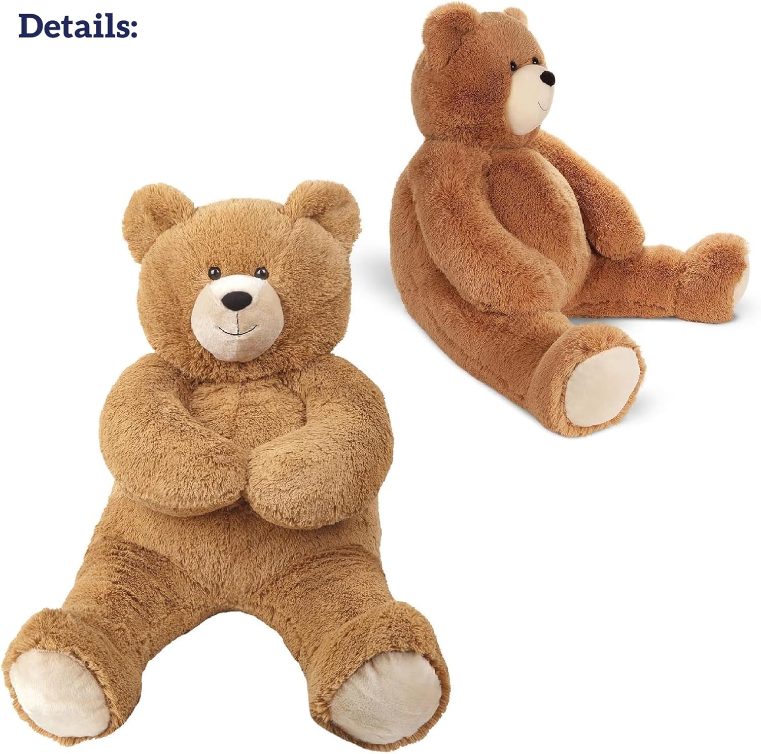 Vermont Teddy Bear Giant Stuffed Animal 4 FT - Big Easter Teddy Bear for Kids & Adults | Stuffed in Vermont, USA - Eco Friendly Gift Saves 200 Plastic Bottles - Image 9