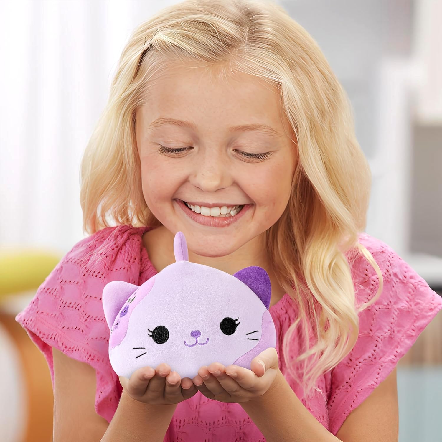 Onsoyours Original Lavender Cat Plush Kitty Plushies Toy Kitten Stuffed Animal Soft Pillow Little Kawaii Plushie Gift for Kids & Adults (Lavender Cat,9") - Image 7