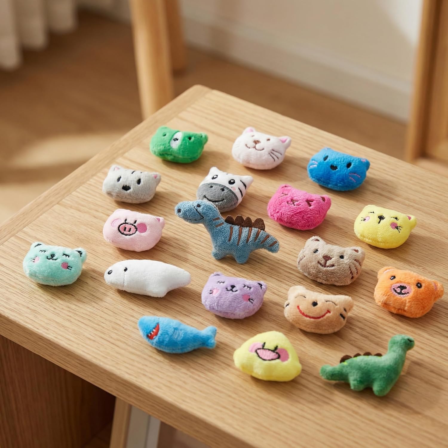 32 PCS Mini Stuffed Animal Plush Toys Set Includes Dinosaurs Farm Ocean Jungle Animals Small Soft Plush for Party Favors Carnival Prizes Claw Machine Rewards 32 Styles - Image 6