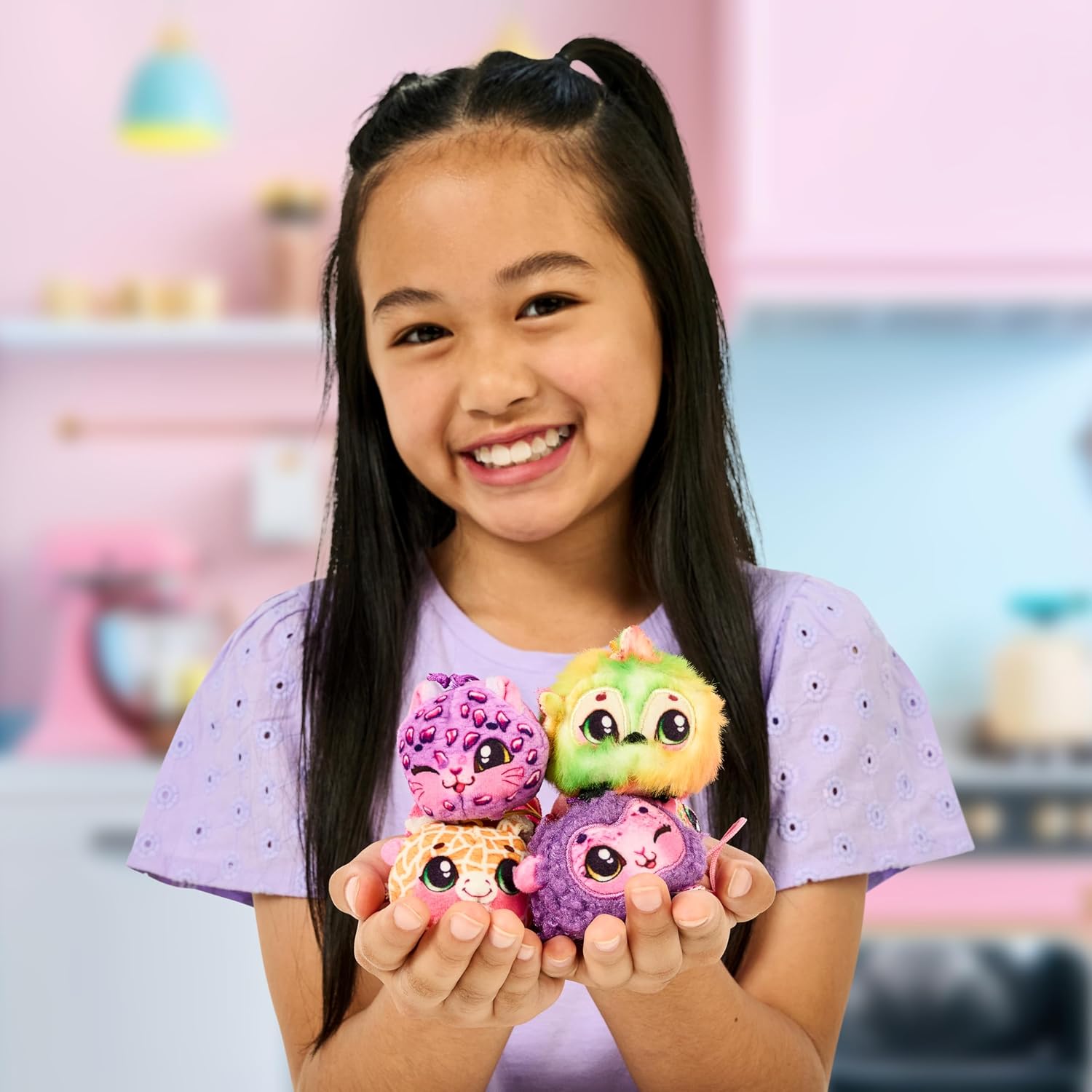 Cookeez Makery Yum Yumz Twin Pack, Full of Fun and Full of Yum! Add Ingredients & Discover 2 Super-Cute Scented Surprise Plush Pets Inside an Ice Cream Cone You Can Customize - Styles May Vary - Image 4