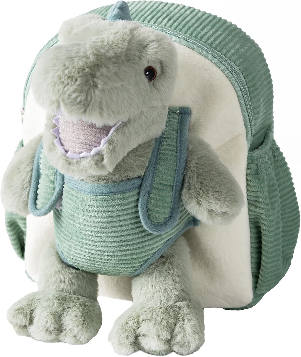 Moonkie Hug & Go Dinosaur Toddler Backpack – Soft Plush Bag with Take-Along Toy for Boys Aged 2–4 | Ideal for Daycare, Travel & Birthday Gifts