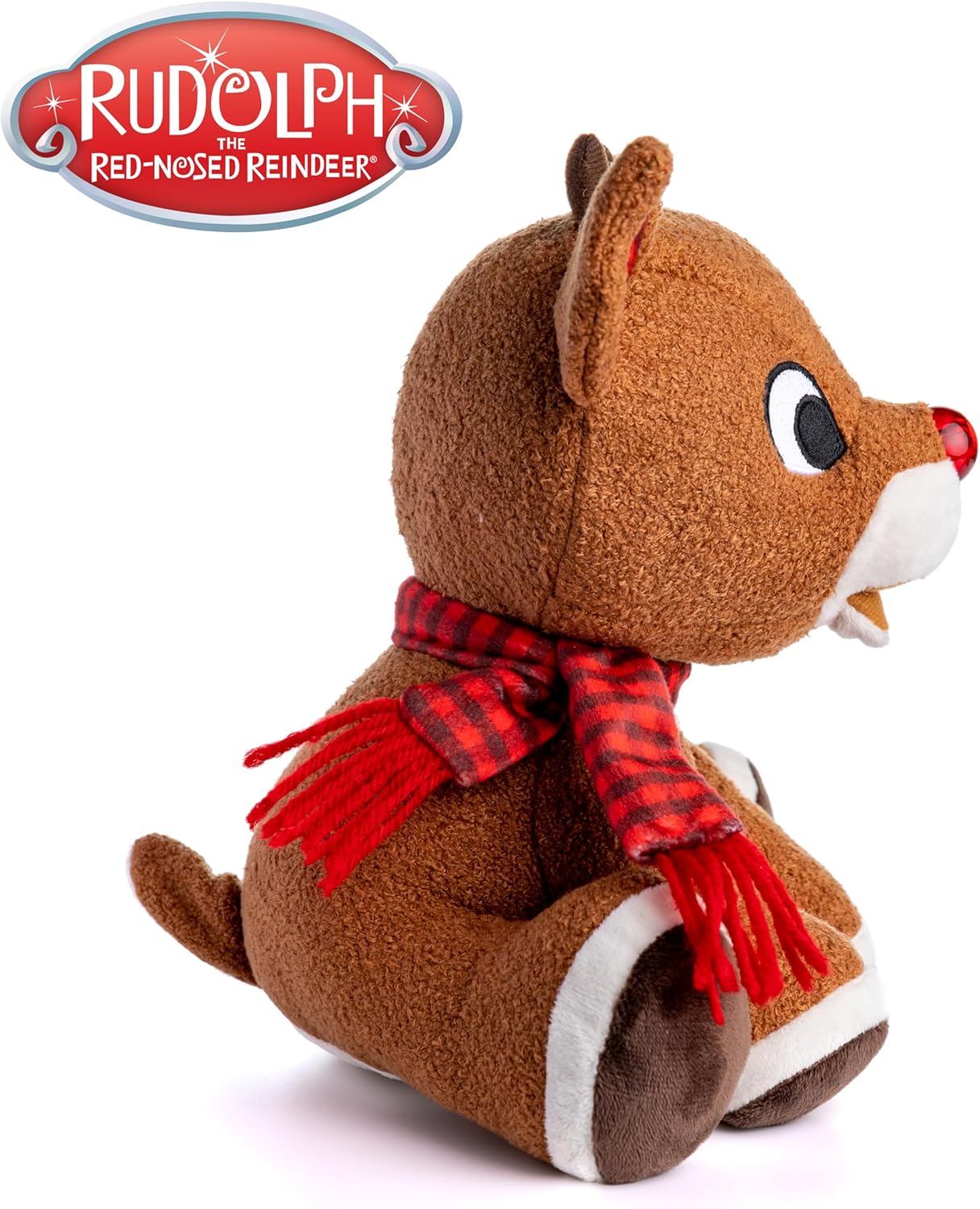 Rudolph the Red - Nosed Reindeer - Stuffed Animal Plush Toy with Music & Lights - Image 6