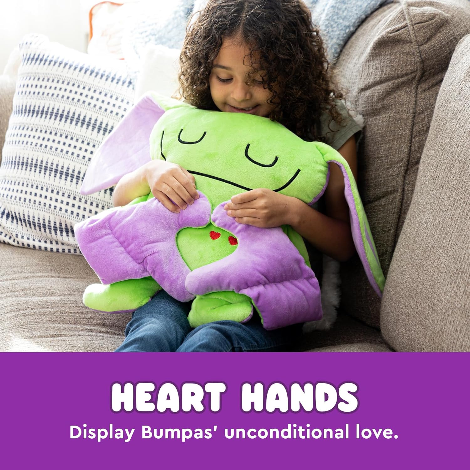 Bumpas Weighted Plush Toy - Calming Stuffed Animal, Realistic Hug, Machine Washable - Ages 3+ - Image 3