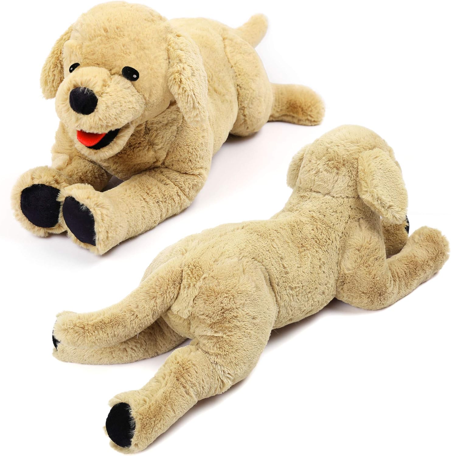 LotFancy Dog Stuffed Animals Plush, 21" Soft Cuddly Golden Retriever Plush Toys, Large Stuffed Dog, Puppy Dog Stuffed Animals, Easter Birthday Gift for Kids Girls Boys - Image 5