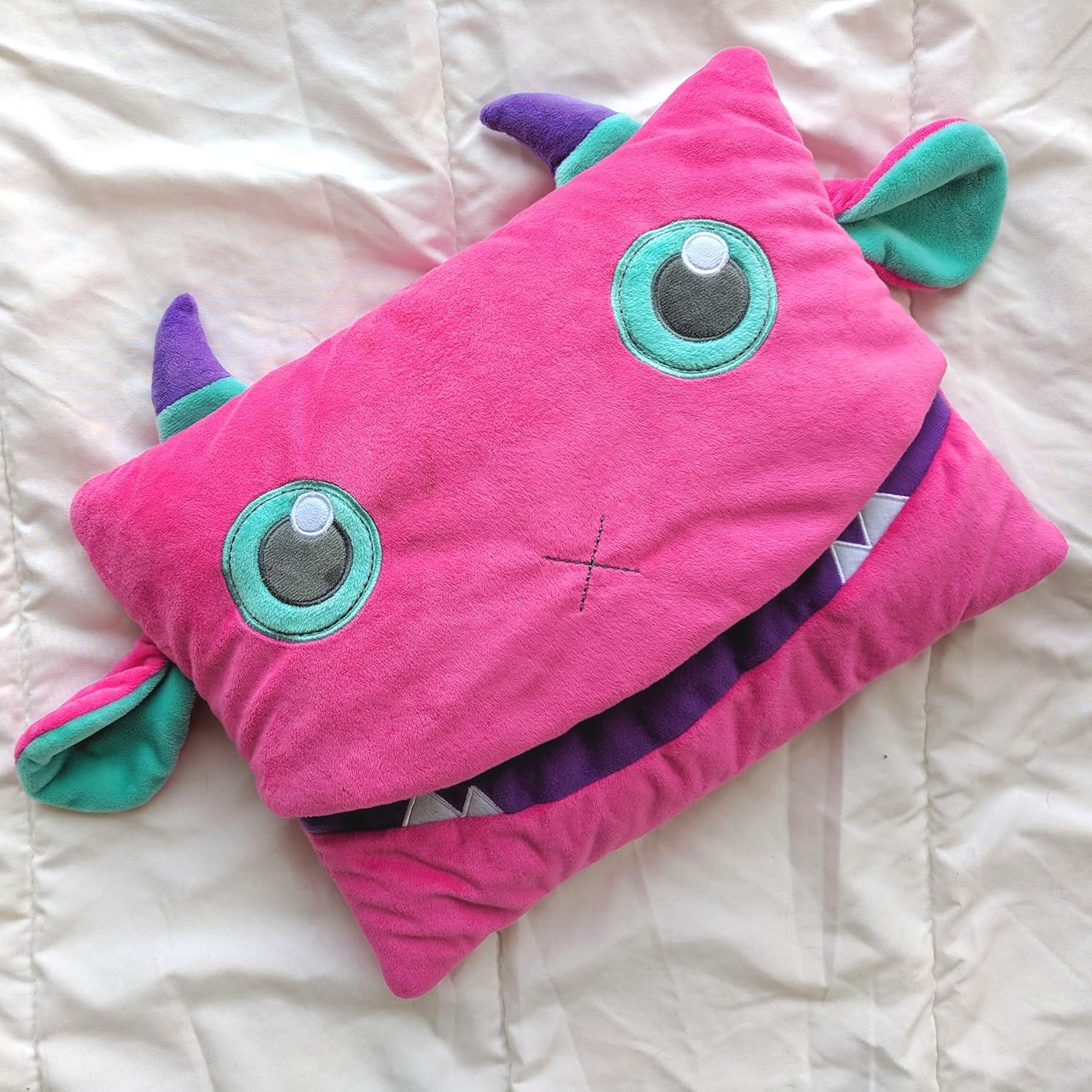 Cute Travel Pillow and Blanket Set - Portable Comfort Item for Children - Violet - Image 4