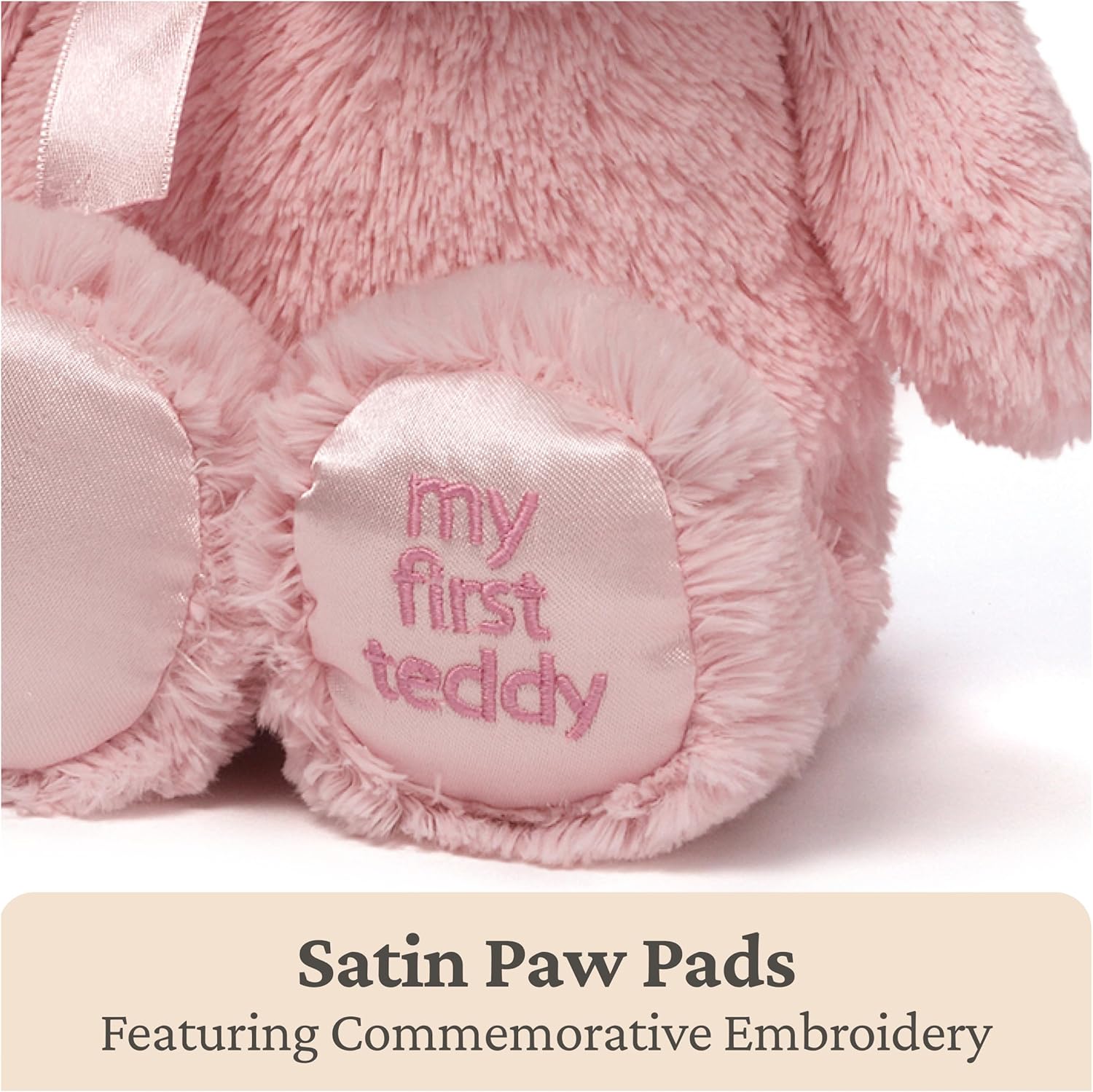 Baby GUND My First Teddy Bear, Ultra Soft Animal Plush Toy for Babies and Newborns, Pink, 10” - Image 5