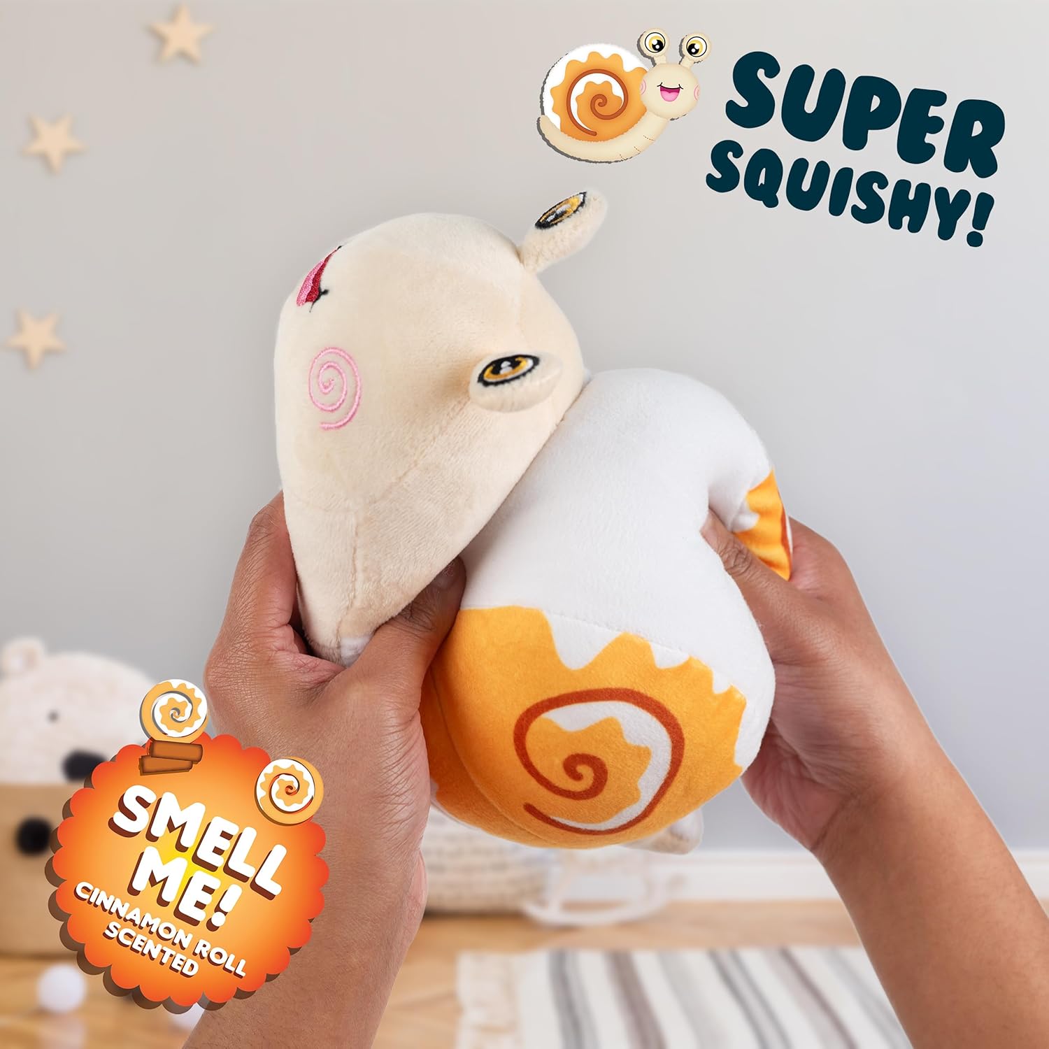Scentco Snuggle Bugs (Snail)- Cinnamon Roll Scented Plush Toy - Gifts for Kids, Gift Guide, Aromatherapy - Image 2