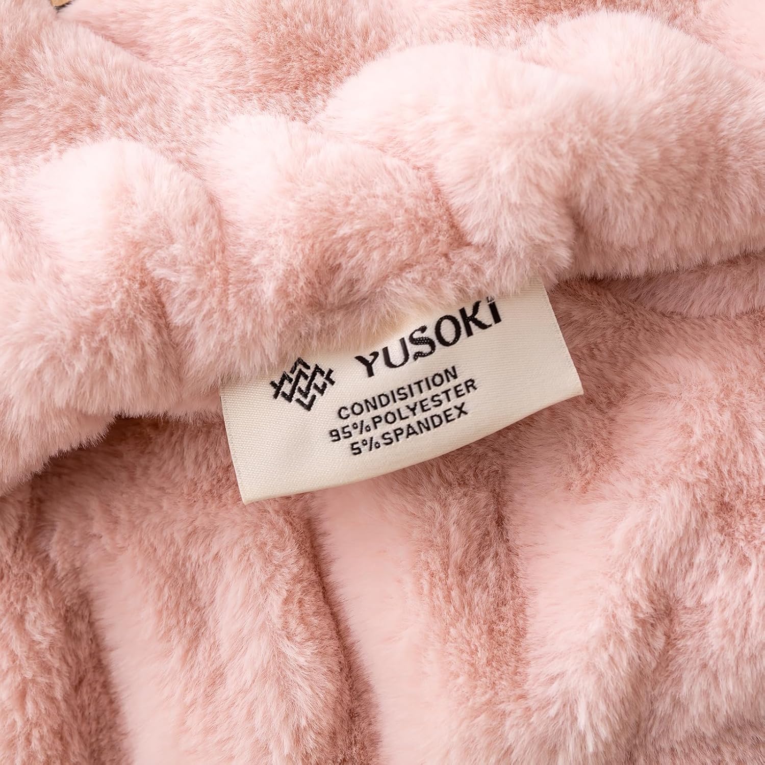 YUSOKI Luxury Double Side Faux Rabbit Fur Throw Blanket for Couch, Ultra Soft Fluffy Throw Gifts, Plush Thick Warm Luxury Decor Gifts for Home (Light Pink, Medium (50 X 60 Inches)) - Image 8
