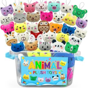 32 PCS Mini Plush Animals Toy Set S...