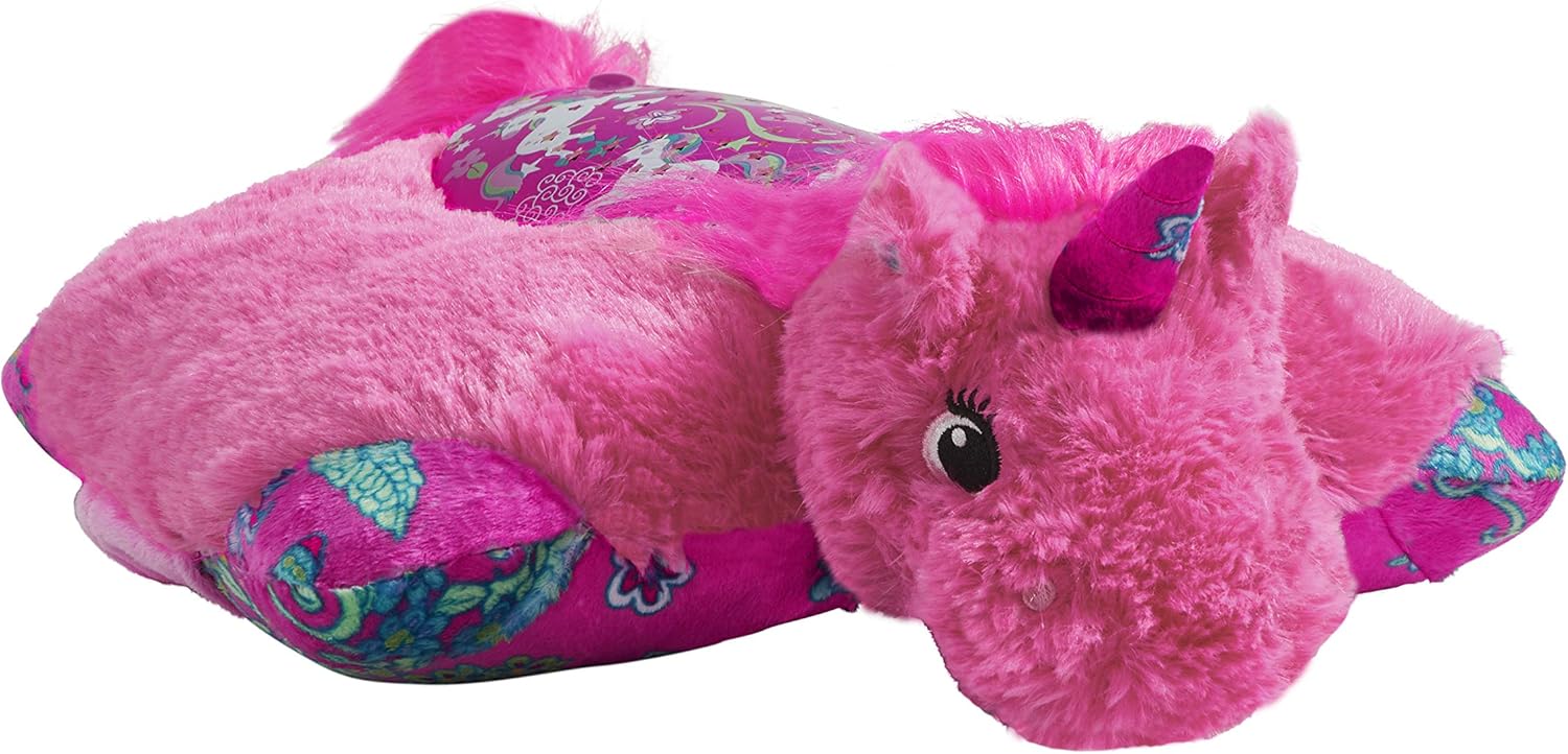 Pillow Pets Colorful Pink Unicorn Sleeptime Lite 11" Stuffed Animal Plush Nightlight - Image 3